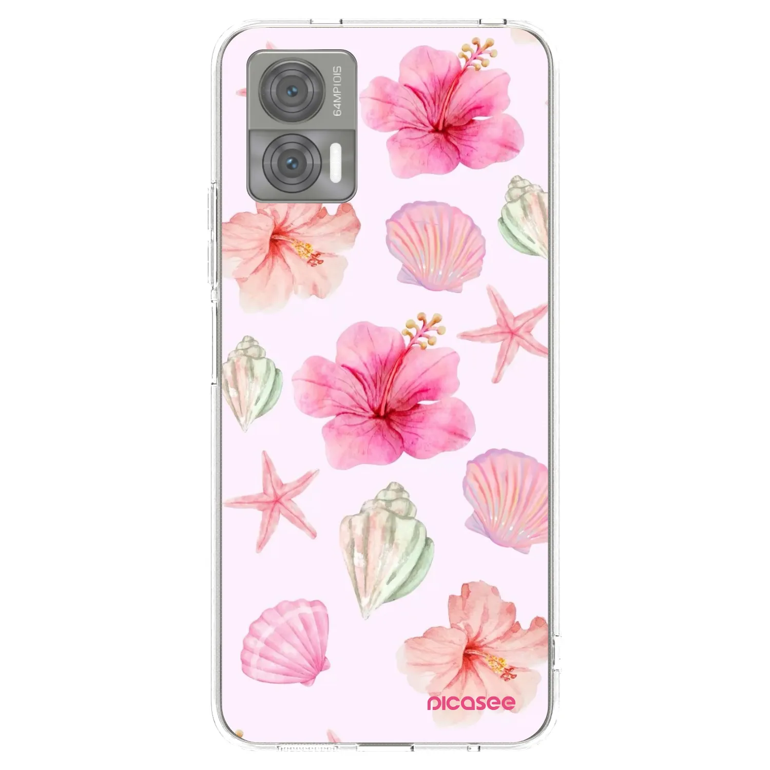Picasee silikónový prehľadný obal pre Motorola Edge 30 Neo - Blush Lagoon