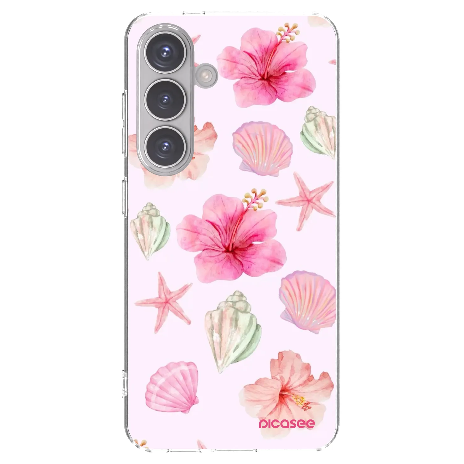 Picasee silikónový prehľadný obal pre Samsung Galaxy S24 S921B 5G - Blush Lagoon