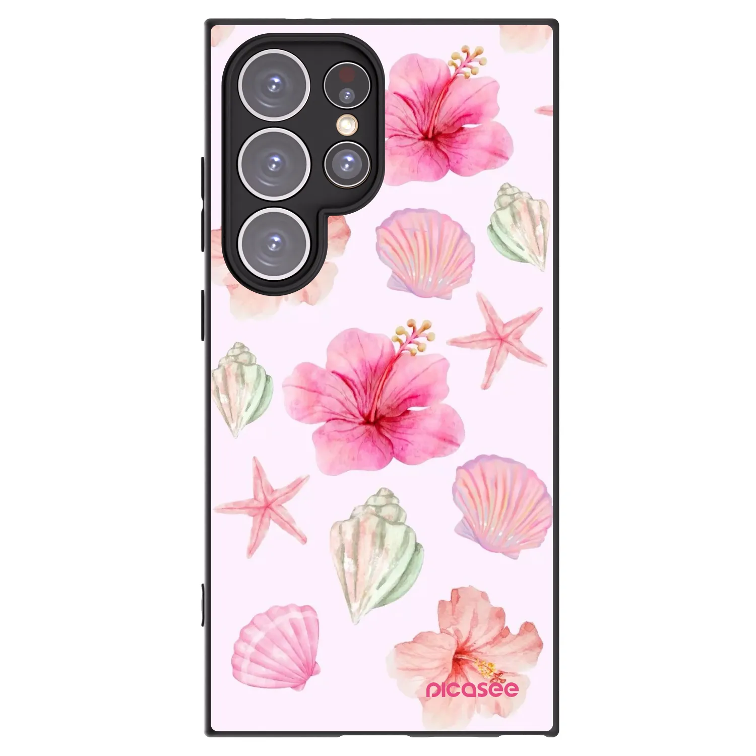 Picasee silikónový čierny obal pre Samsung Galaxy S24 Ultra S928B 5G - Blush Lagoon