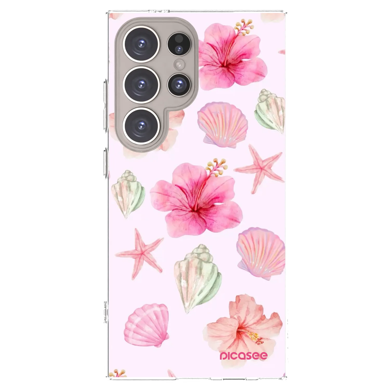 Picasee silikónový prehľadný obal pre Samsung Galaxy S24 Ultra S928B 5G - Blush Lagoon