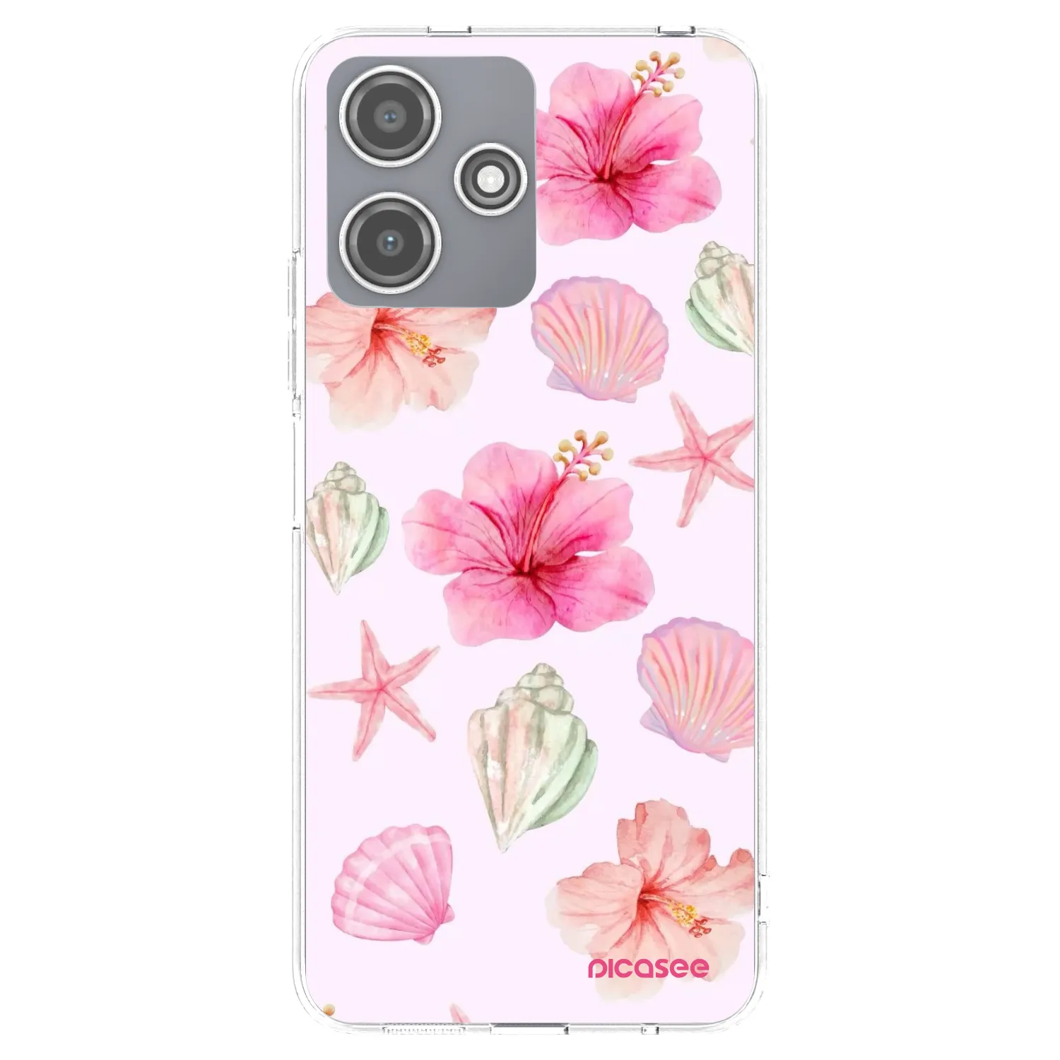 Picasee silikónový prehľadný obal pre Xiaomi Redmi 12 5G - Blush Lagoon
