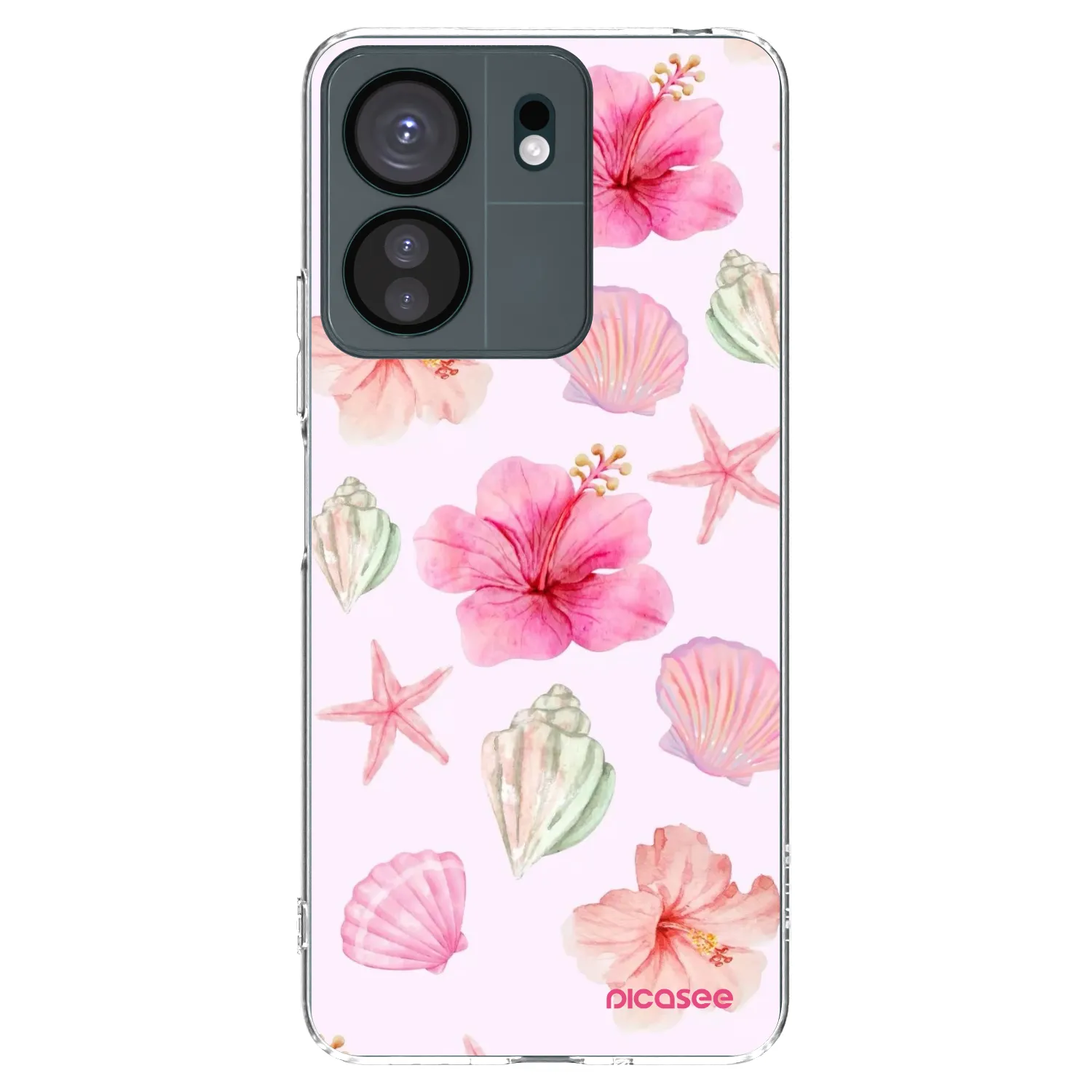 Picasee silikónový prehľadný obal pre Xiaomi Redmi 13C 4G - Blush Lagoon
