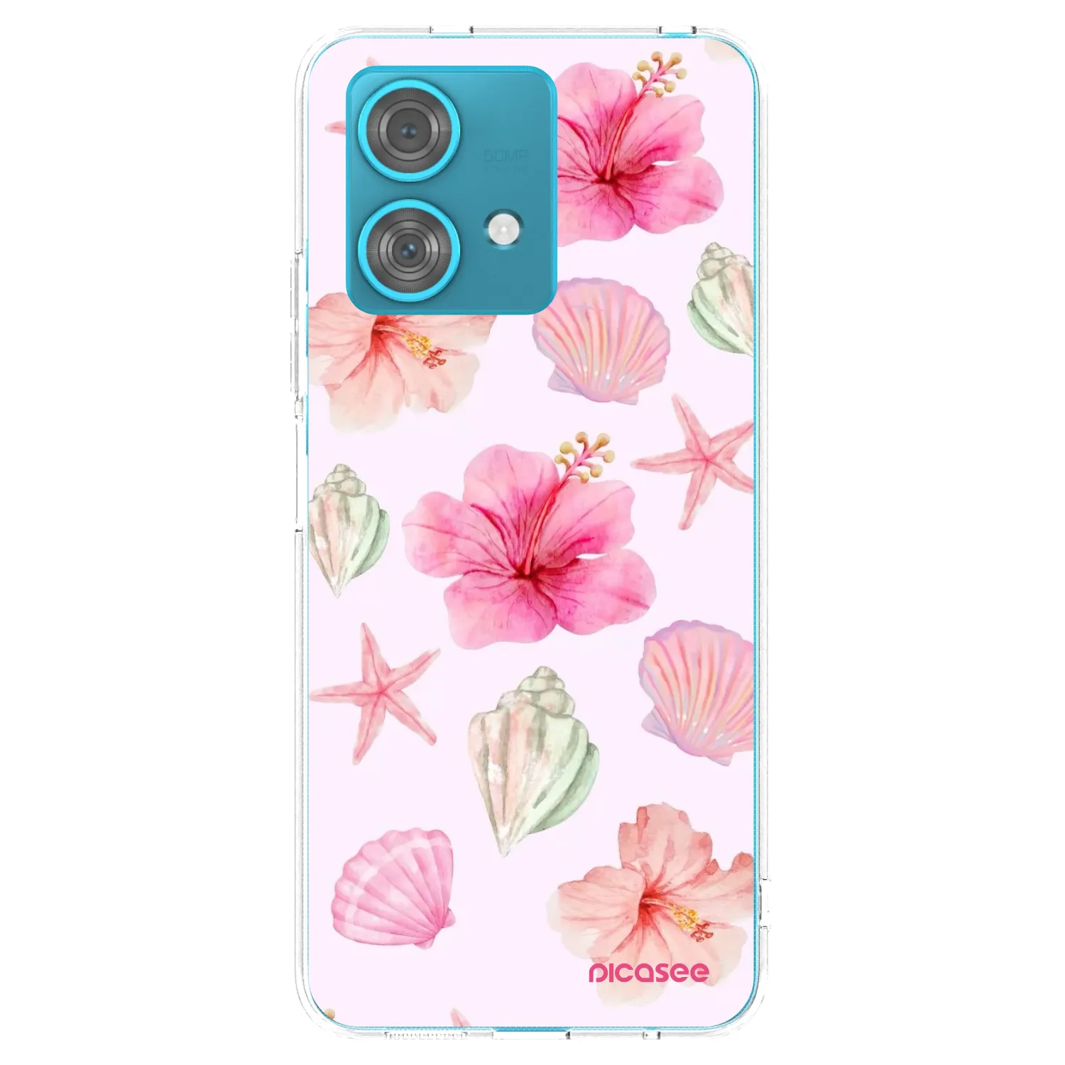 Picasee silikónový prehľadný obal pre Motorola Edge 40 Neo - Blush Lagoon