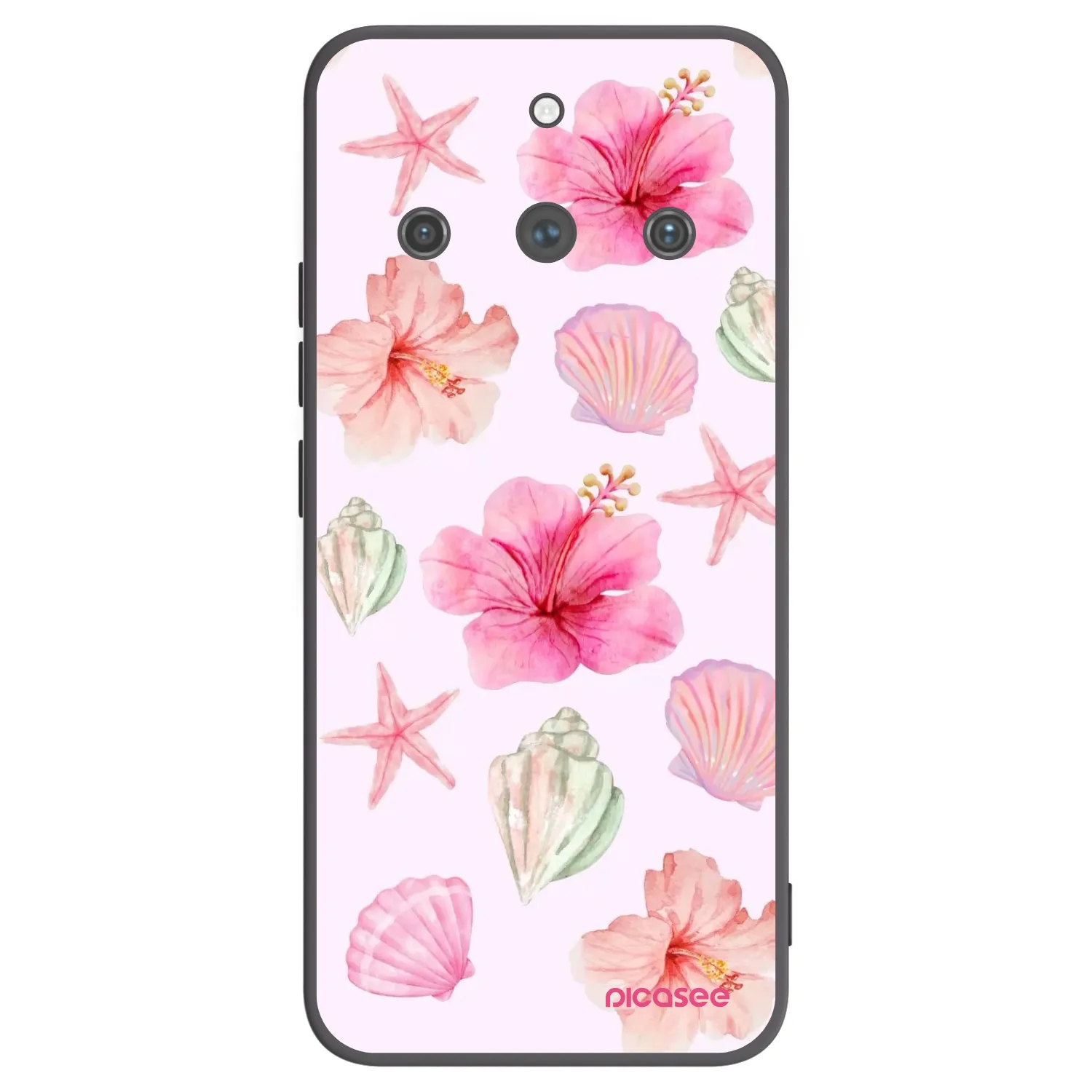 Picasee silikónový čierny obal pre Realme 11 Pro+ - Blush Lagoon
