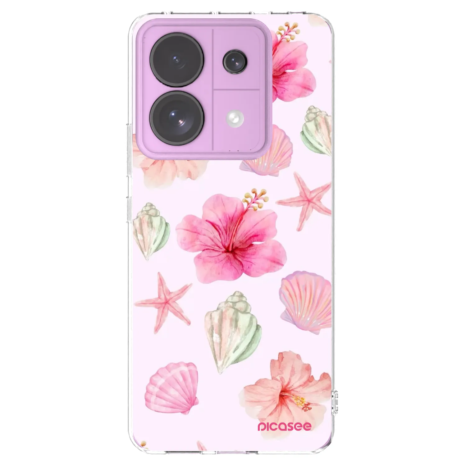 Picasee silikónový prehľadný obal pre Xiaomi Redmi Note 13 Pro 5G - Blush Lagoon