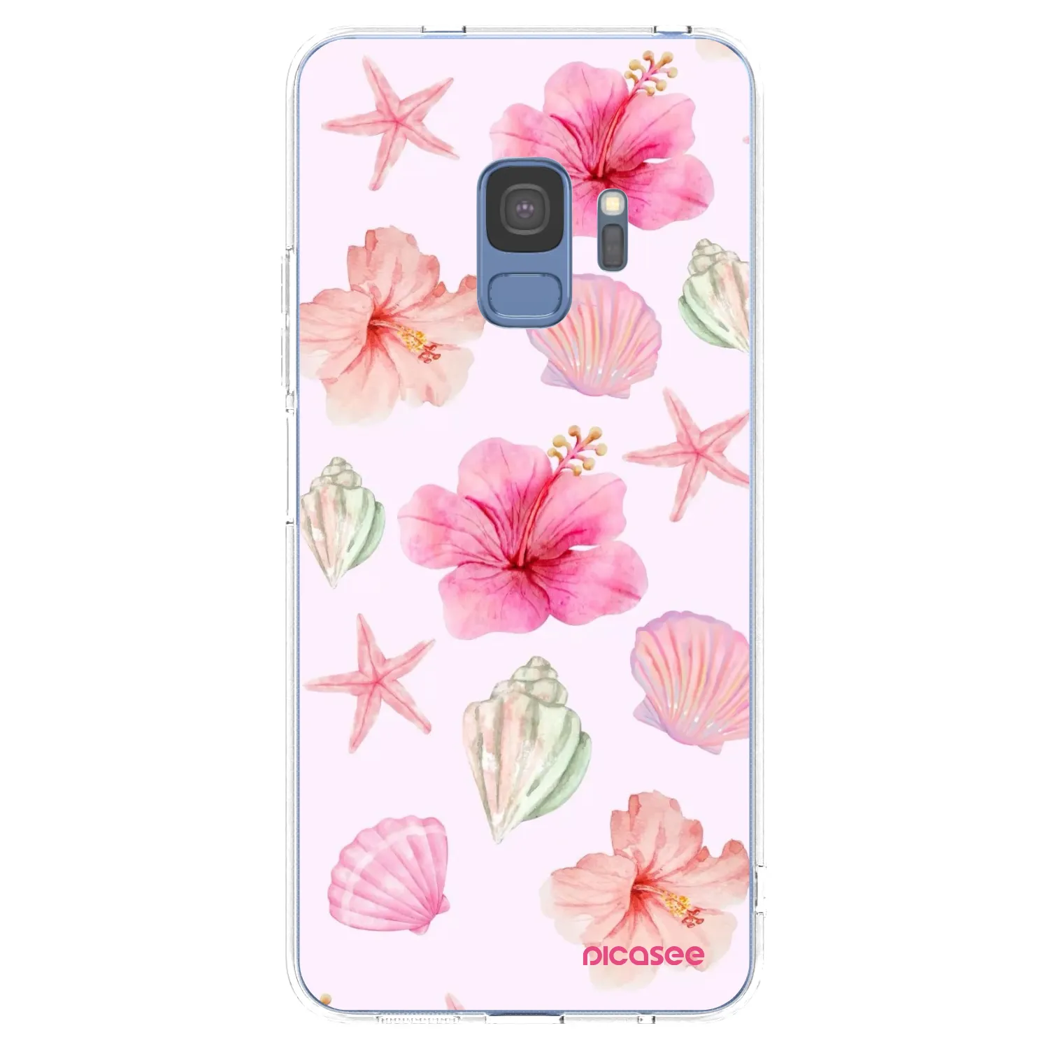 Picasee silikónový prehľadný obal pre Samsung Galaxy S9 G960F - Blush Lagoon