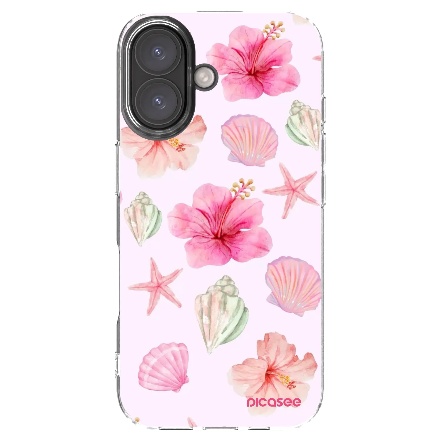 Picasee silikónový prehľadný obal pre Apple iPhone 16 - Blush Lagoon