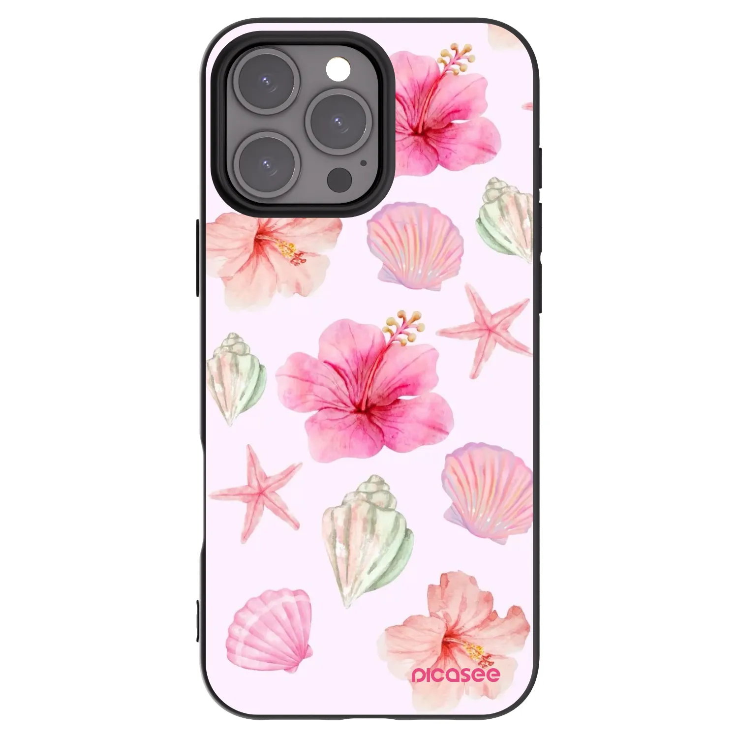 Picasee silikónový čierny obal pre Apple iPhone 16 Pro Max - Blush Lagoon