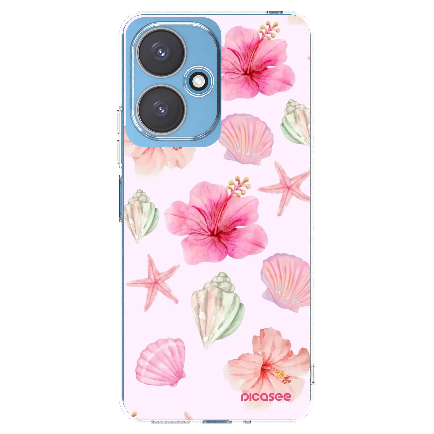 Picasee silikónový prehľadný obal pre Xiaomi Redmi 13C 5G - Blush Lagoon