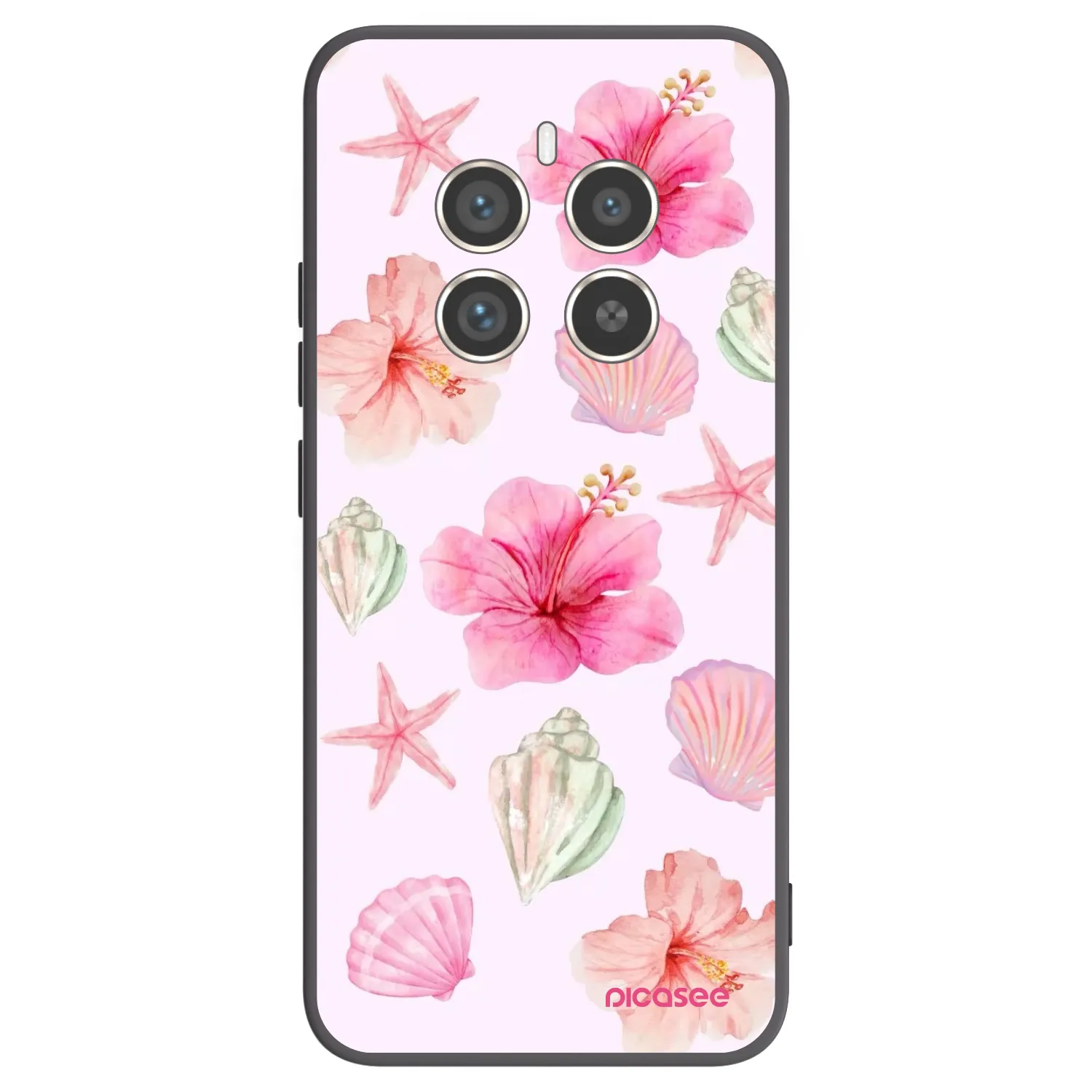Picasee silikónový čierny obal pre Realme 12 Pro 5G - Blush Lagoon