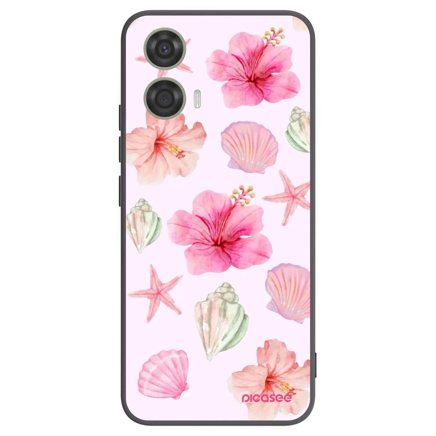 Picasee silikónový čierny obal pre Motorola Moto G24 - Blush Lagoon