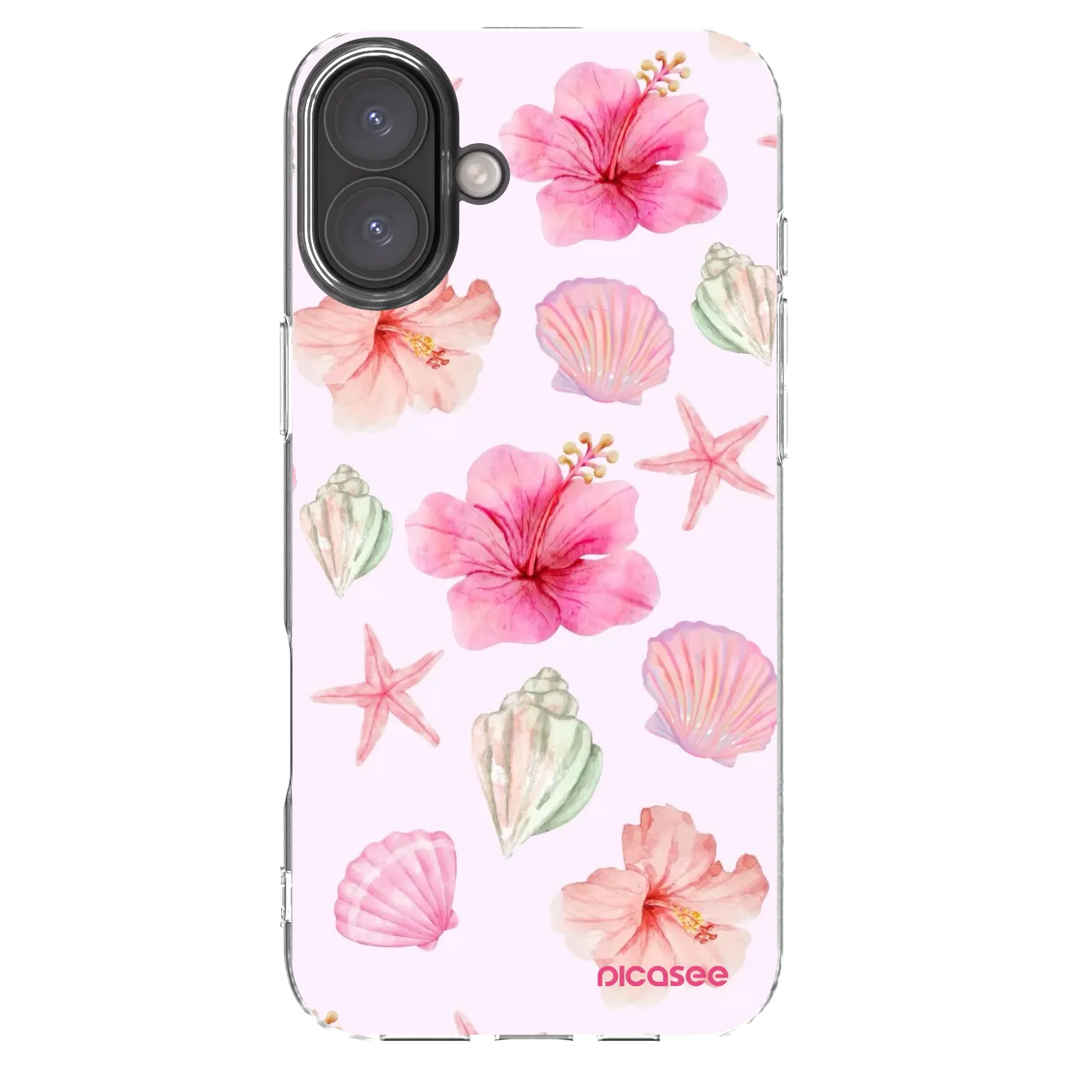 Picasee silikónový prehľadný obal pre Apple iPhone 16 Plus - Blush Lagoon