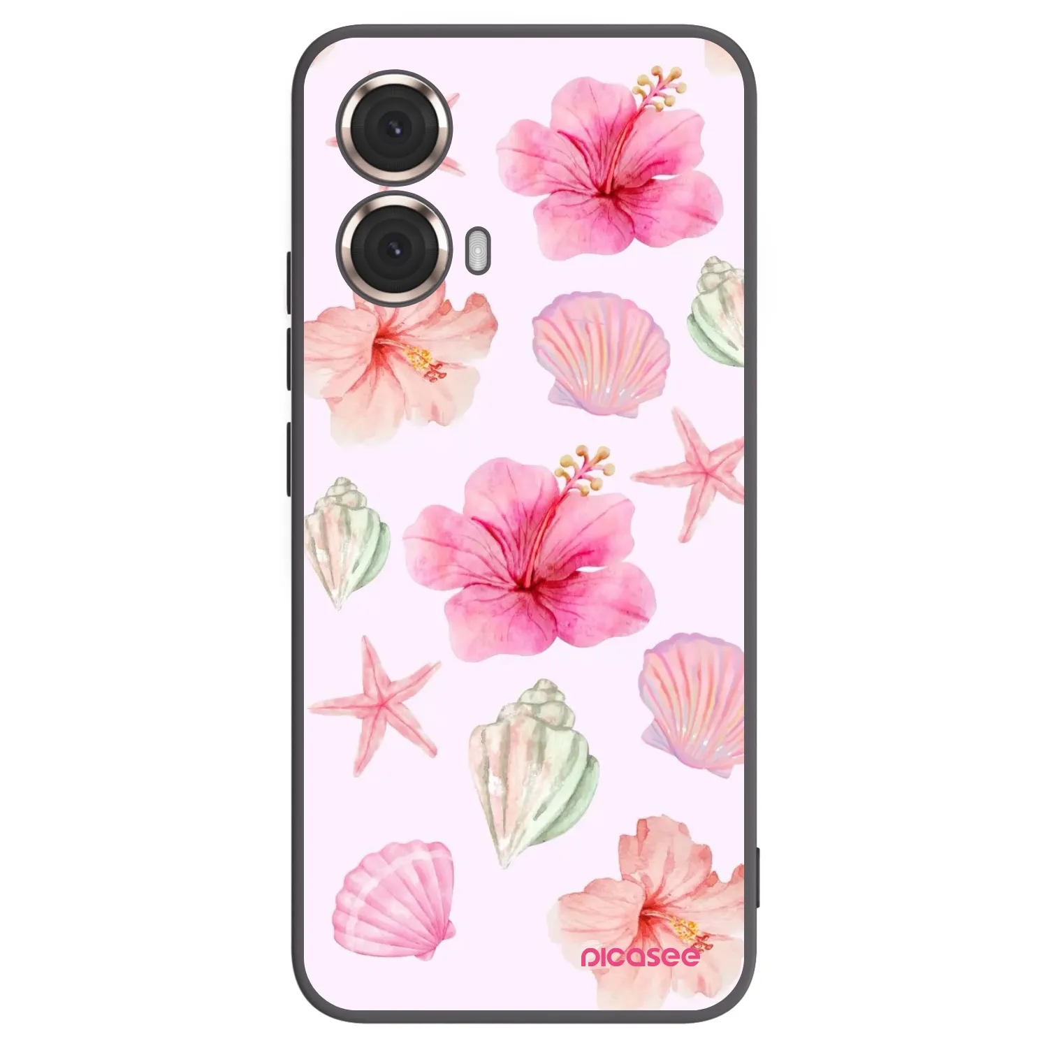 Picasee silikónový čierny obal pre Motorola Moto G85 - Blush Lagoon