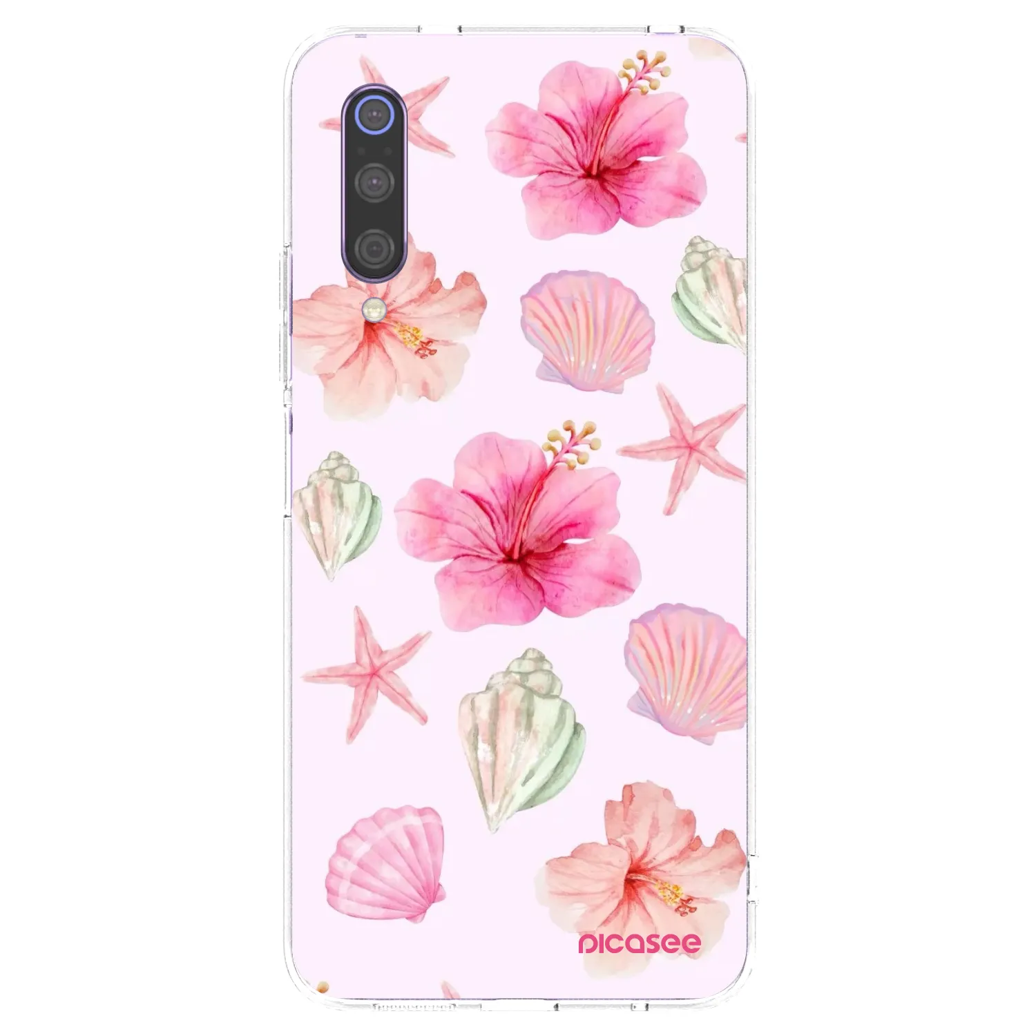 Picasee silikónový prehľadný obal pre Xiaomi Mi 9 - Blush Lagoon