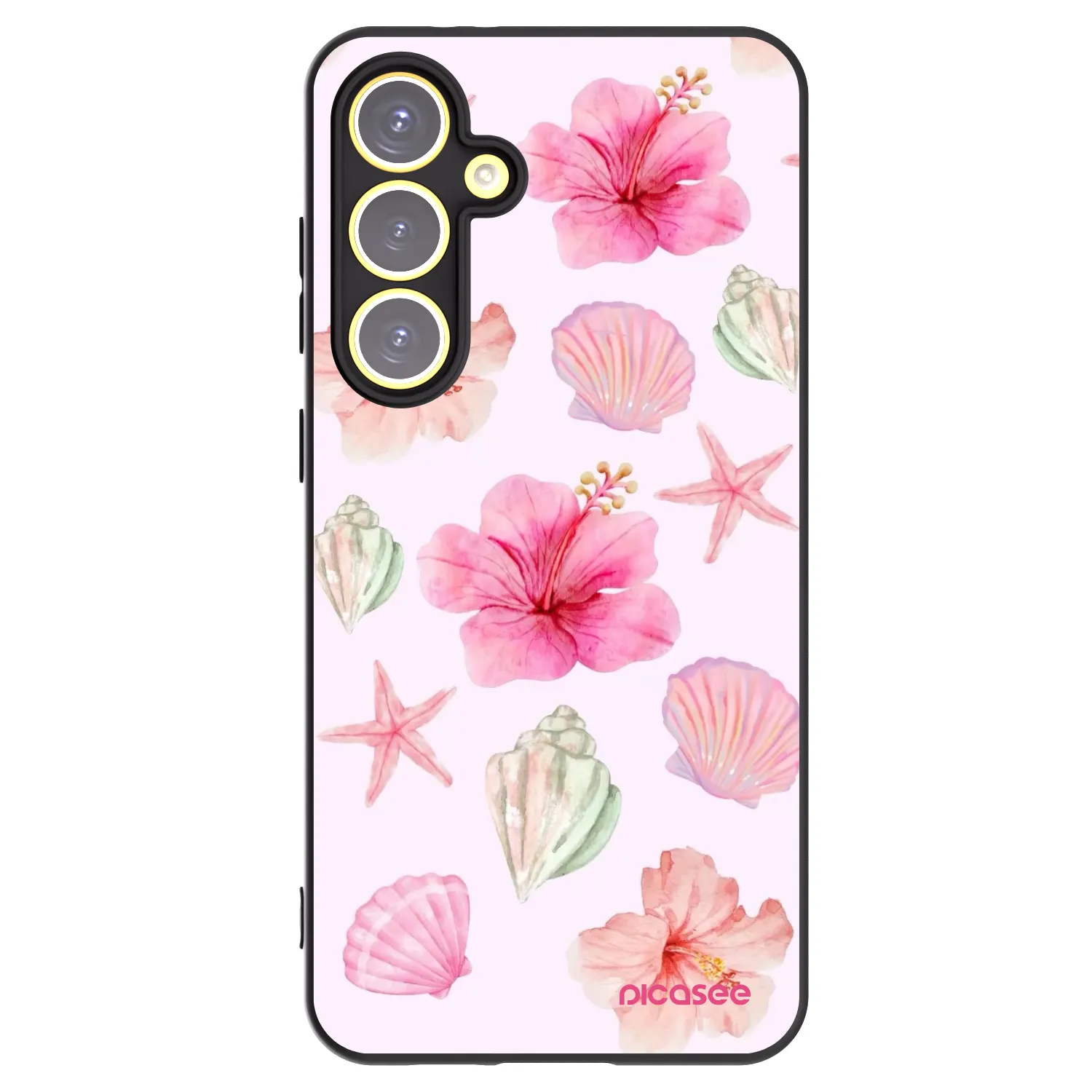 Picasee silikónový čierny obal pre Samsung Galaxy S24 FE S721B - Blush Lagoon