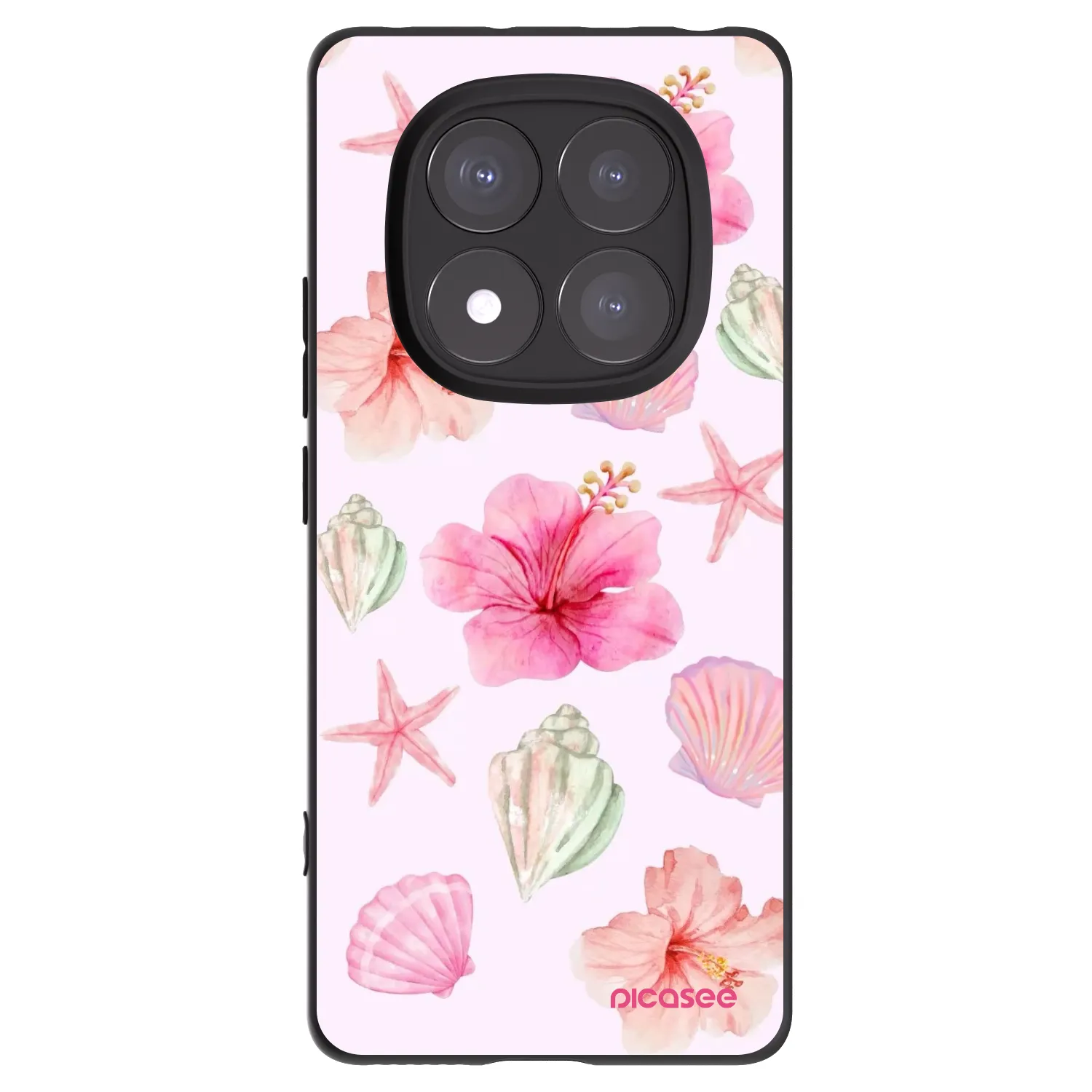 Picasee silikónový čierny obal pre Xiaomi Redmi Note 14 Pro+ 5G - Blush Lagoon