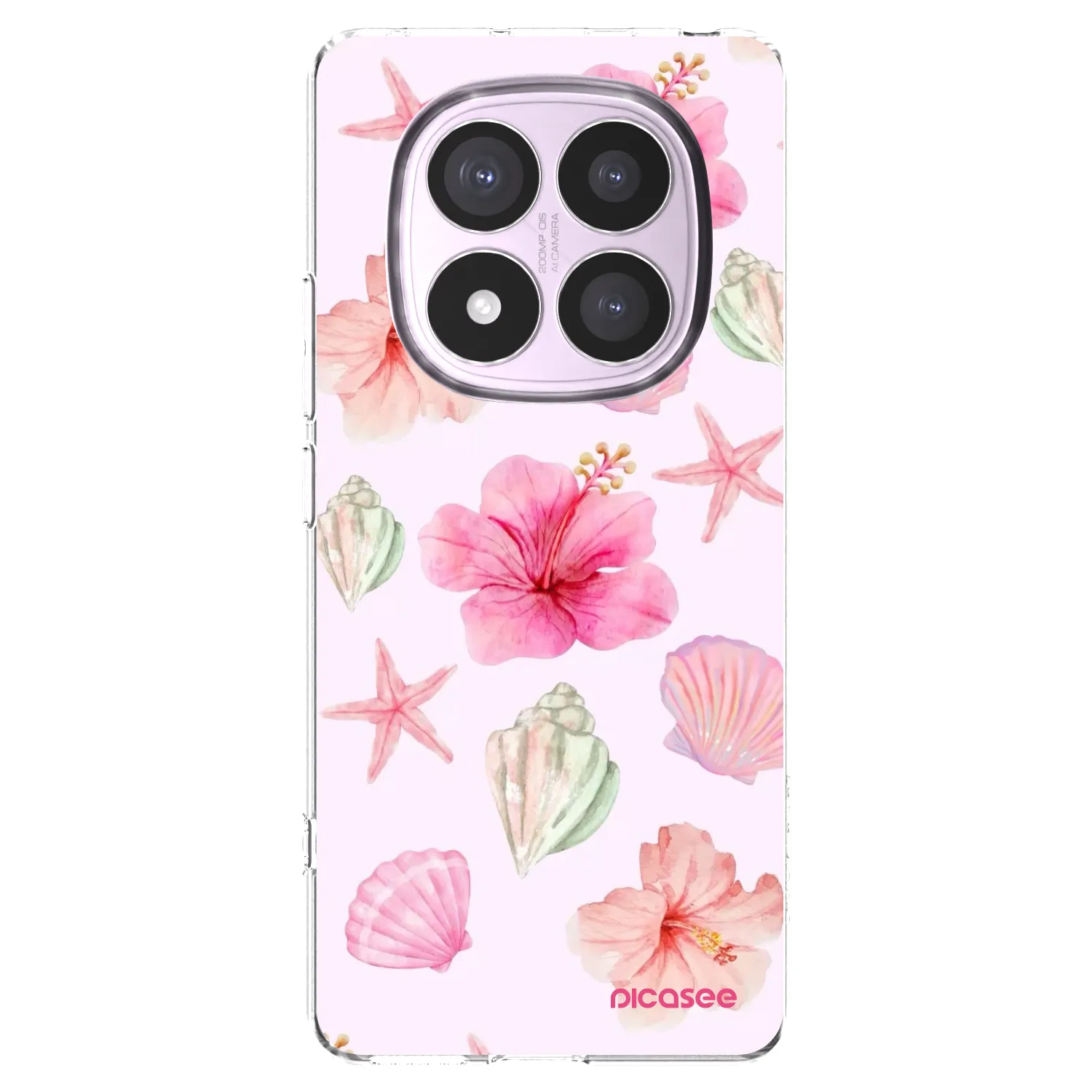 Picasee silikónový prehľadný obal pre Xiaomi Redmi Note 14 Pro 5G - Blush Lagoon