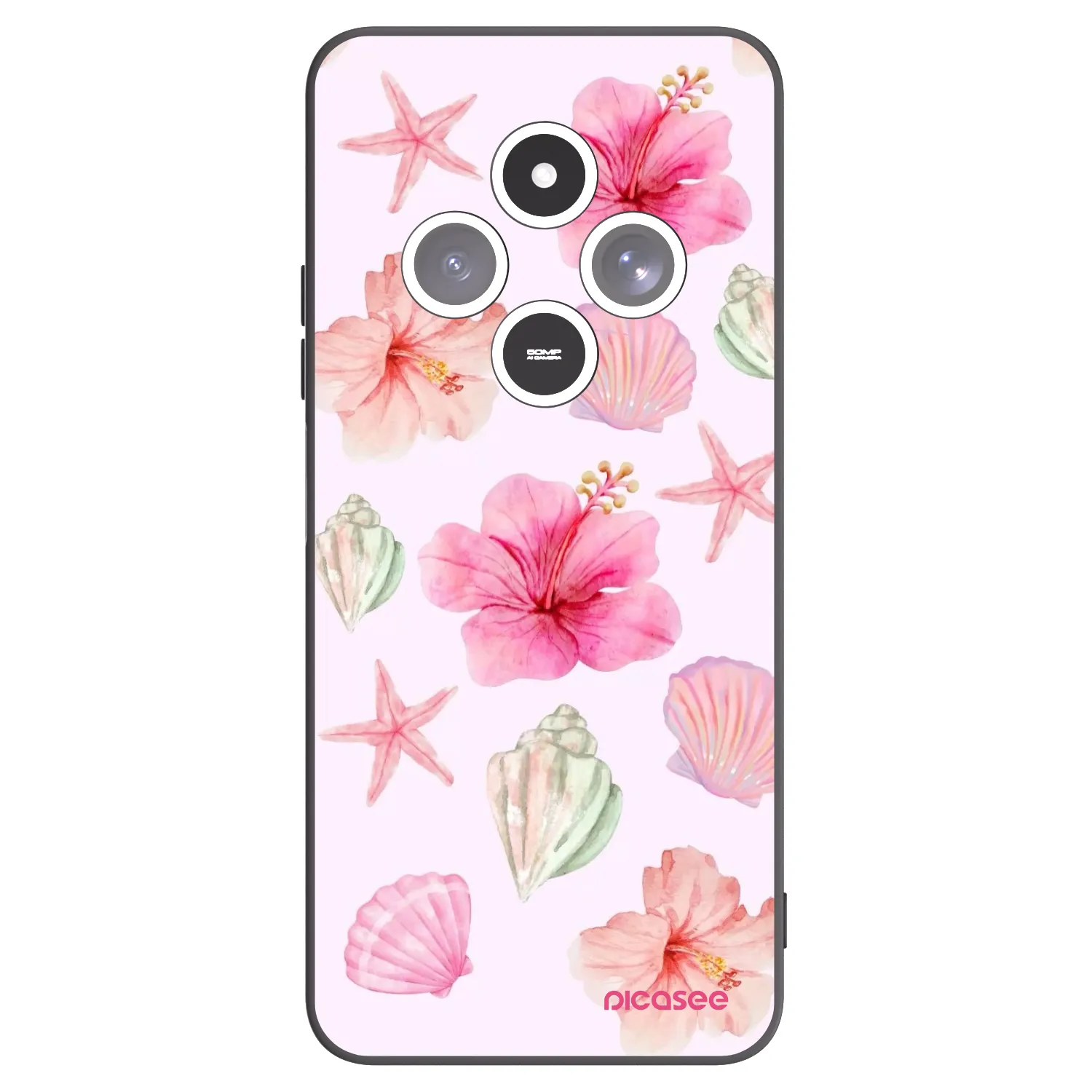 Picasee silikónový čierny obal pre Xiaomi Redmi 14C - Blush Lagoon