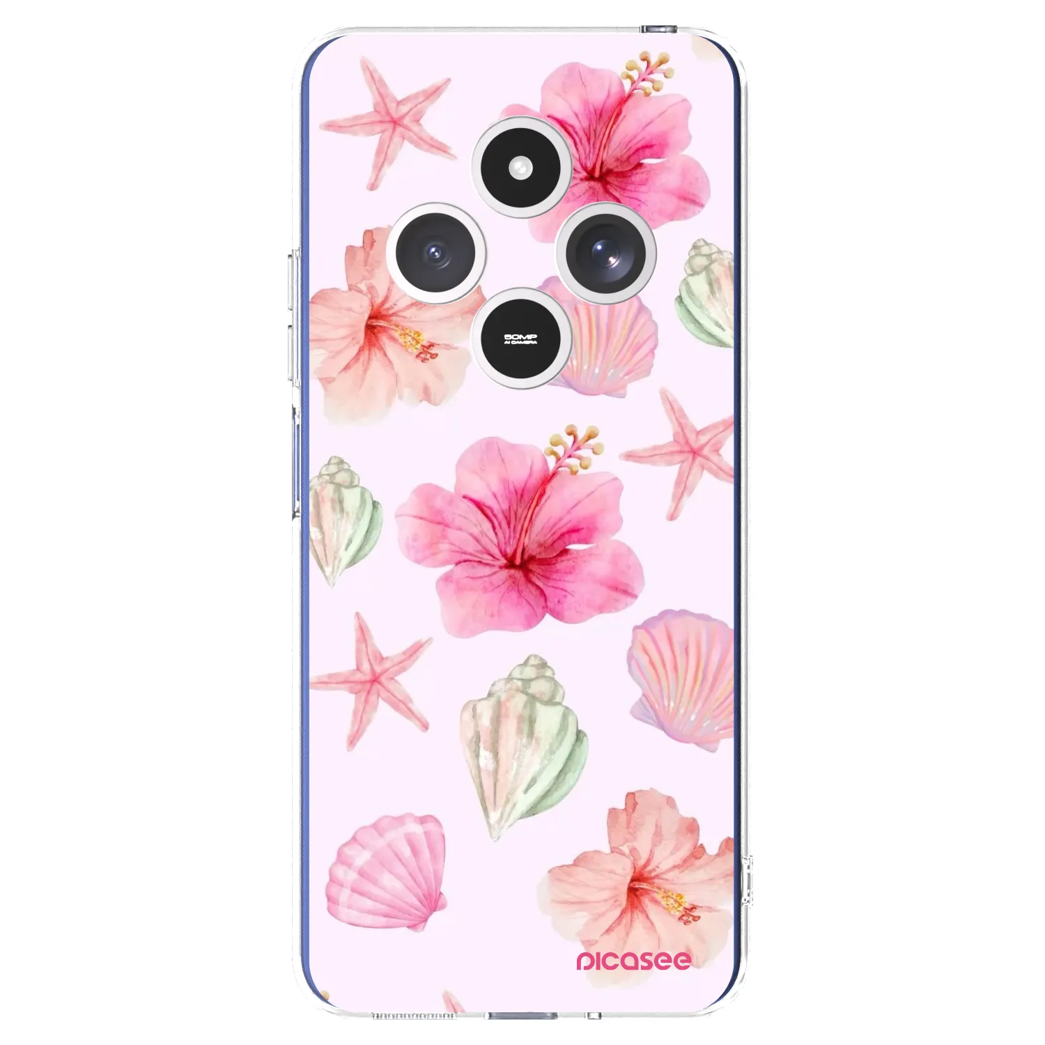 Picasee silikónový prehľadný obal pre Xiaomi Redmi 14C - Blush Lagoon
