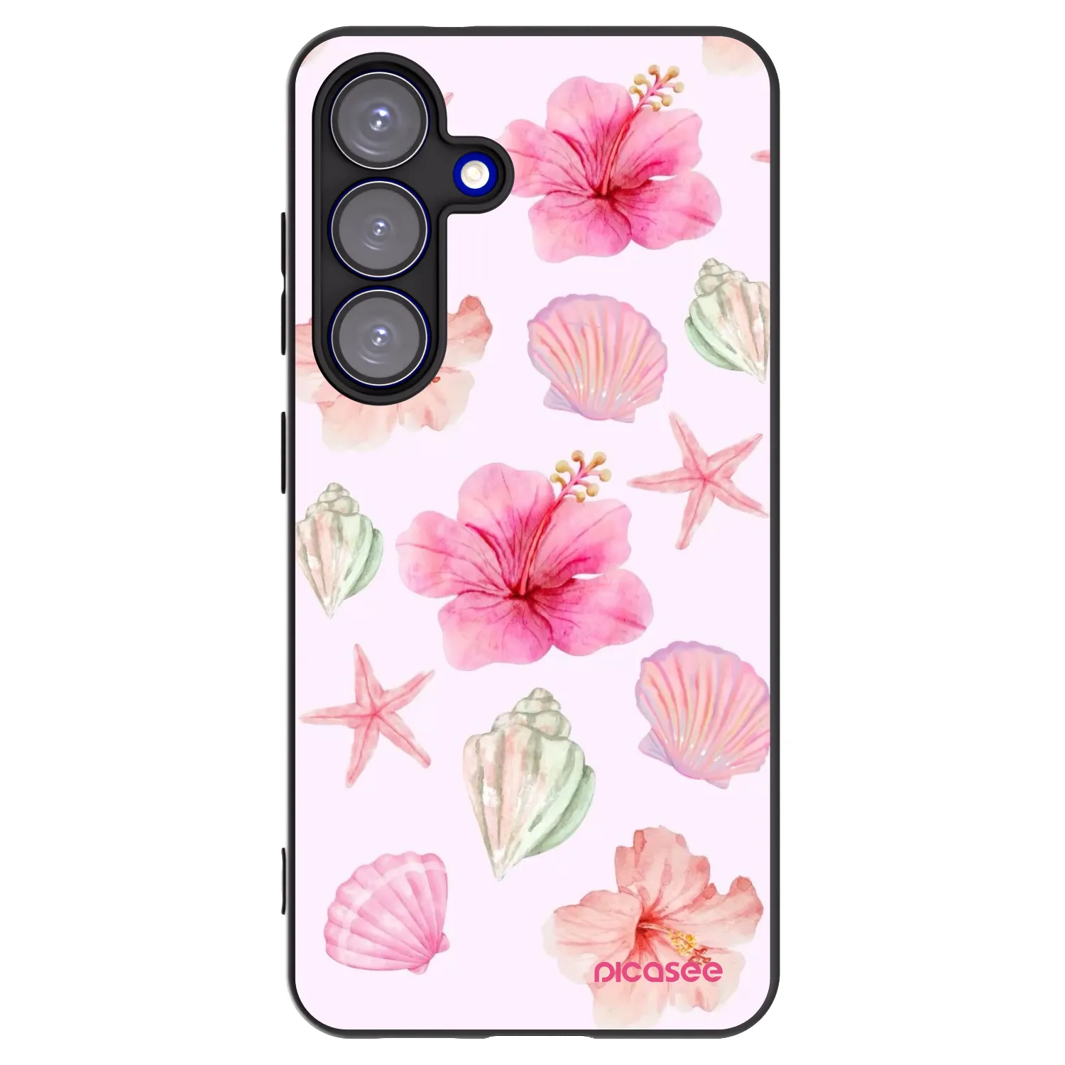 Picasee silikónový čierny obal pre Samsung Galaxy S25 5G - Blush Lagoon