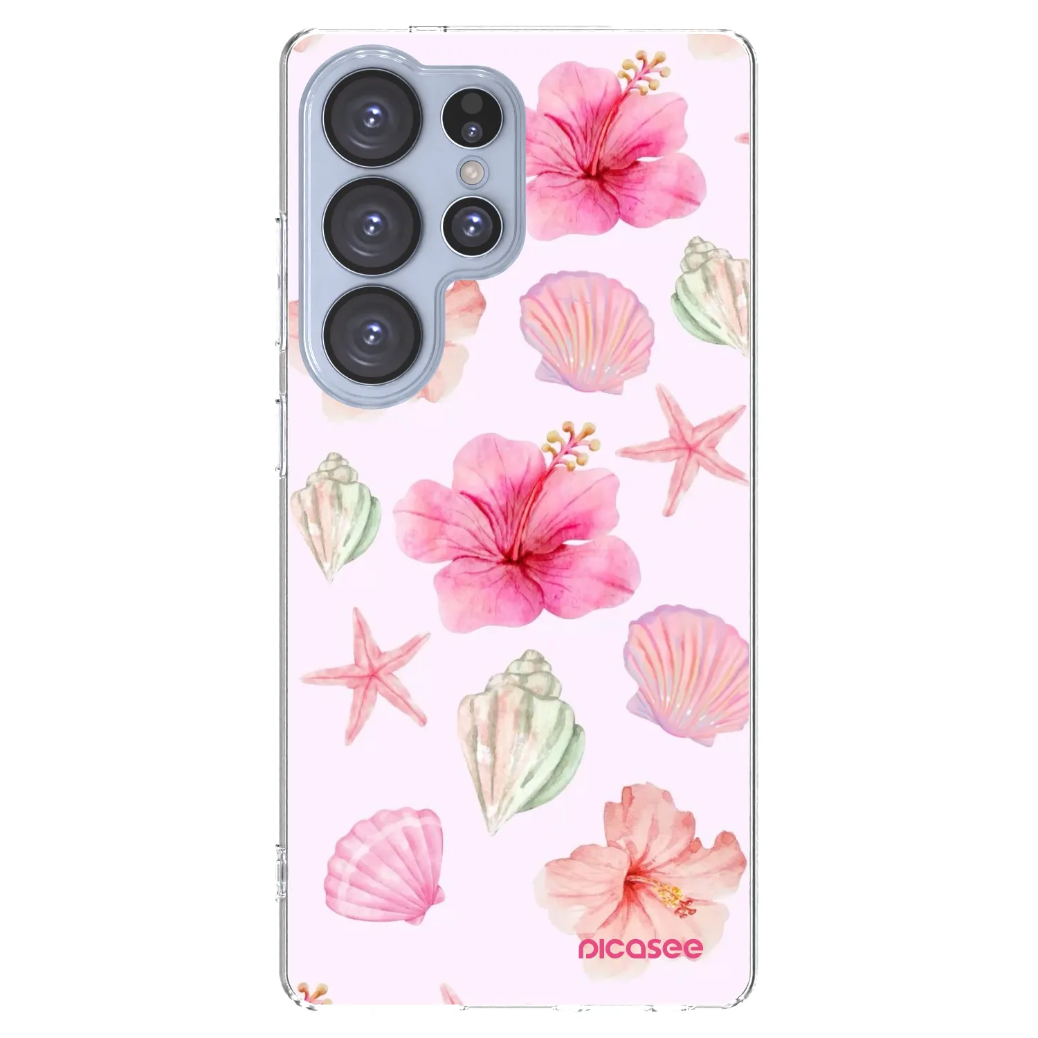 Picasee silikónový prehľadný obal pre Samsung Galaxy S25 Ultra 5G - Blush Lagoon
