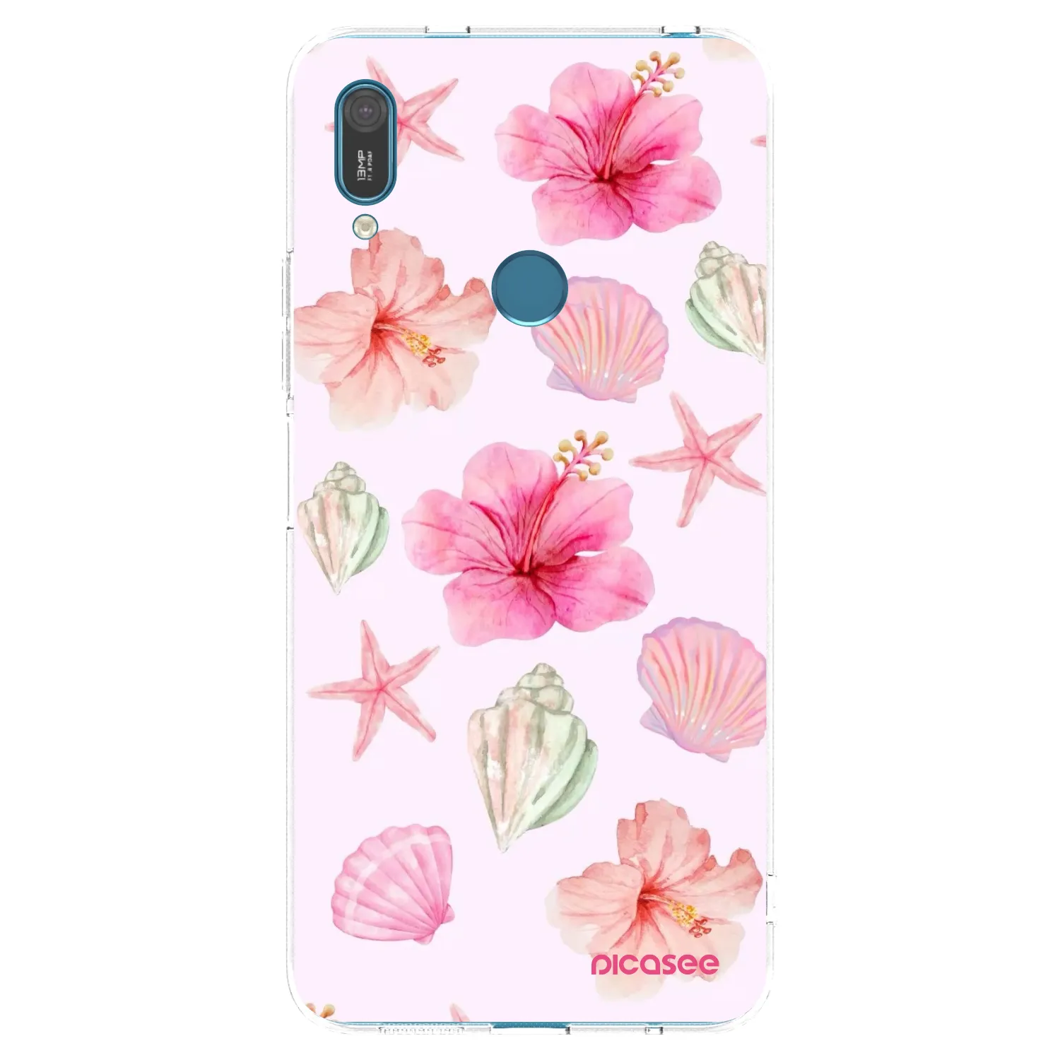 Picasee silikónový prehľadný obal pre Huawei Y7 2019 - Blush Lagoon