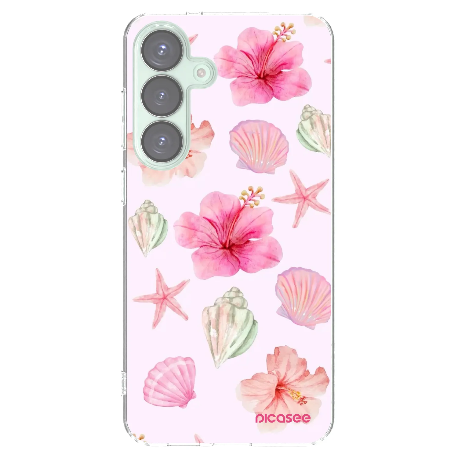 Picasee silikónový prehľadný obal pre Samsung Galaxy S25+ 5G - Blush Lagoon