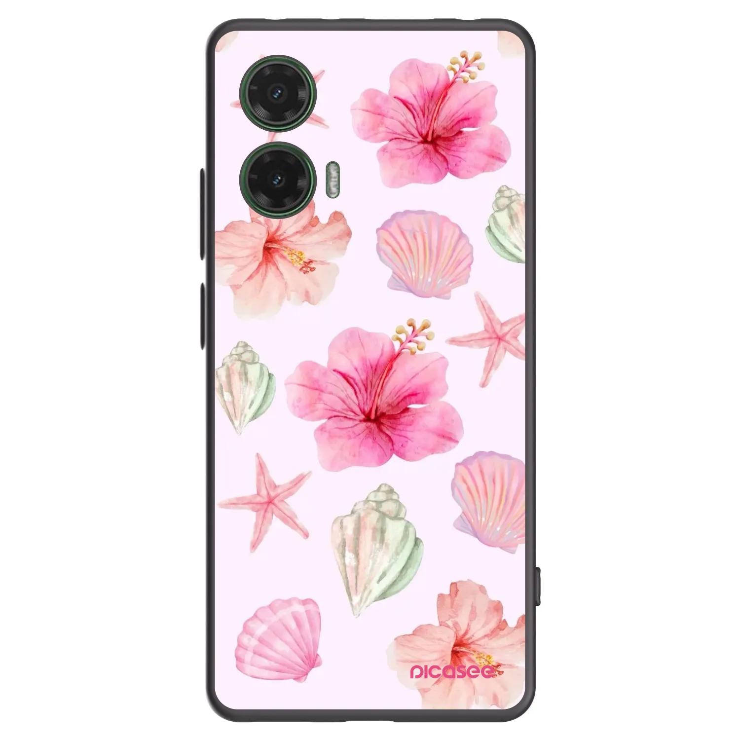 Picasee silikónový čierny obal pre Motorola Moto G35 5G - Blush Lagoon
