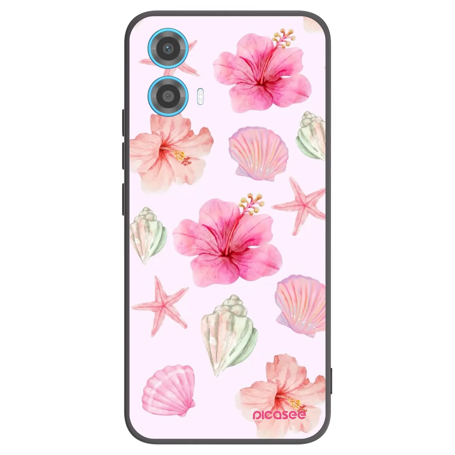 Picasee silikónový čierny obal pre Motorola Moto G34 5G - Blush Lagoon