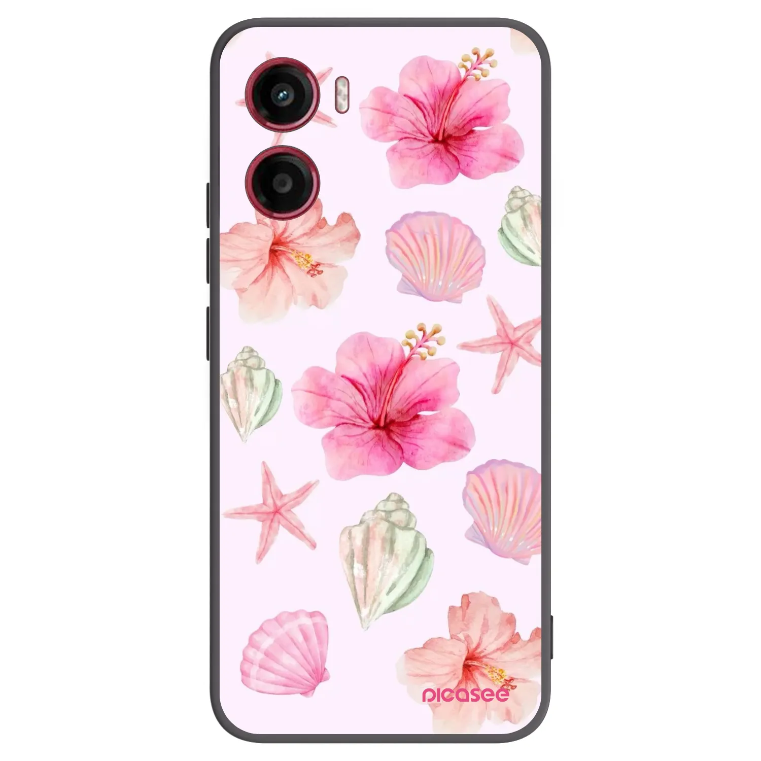 Picasee silikónový čierny obal pre Motorola Moto G05 - Blush Lagoon