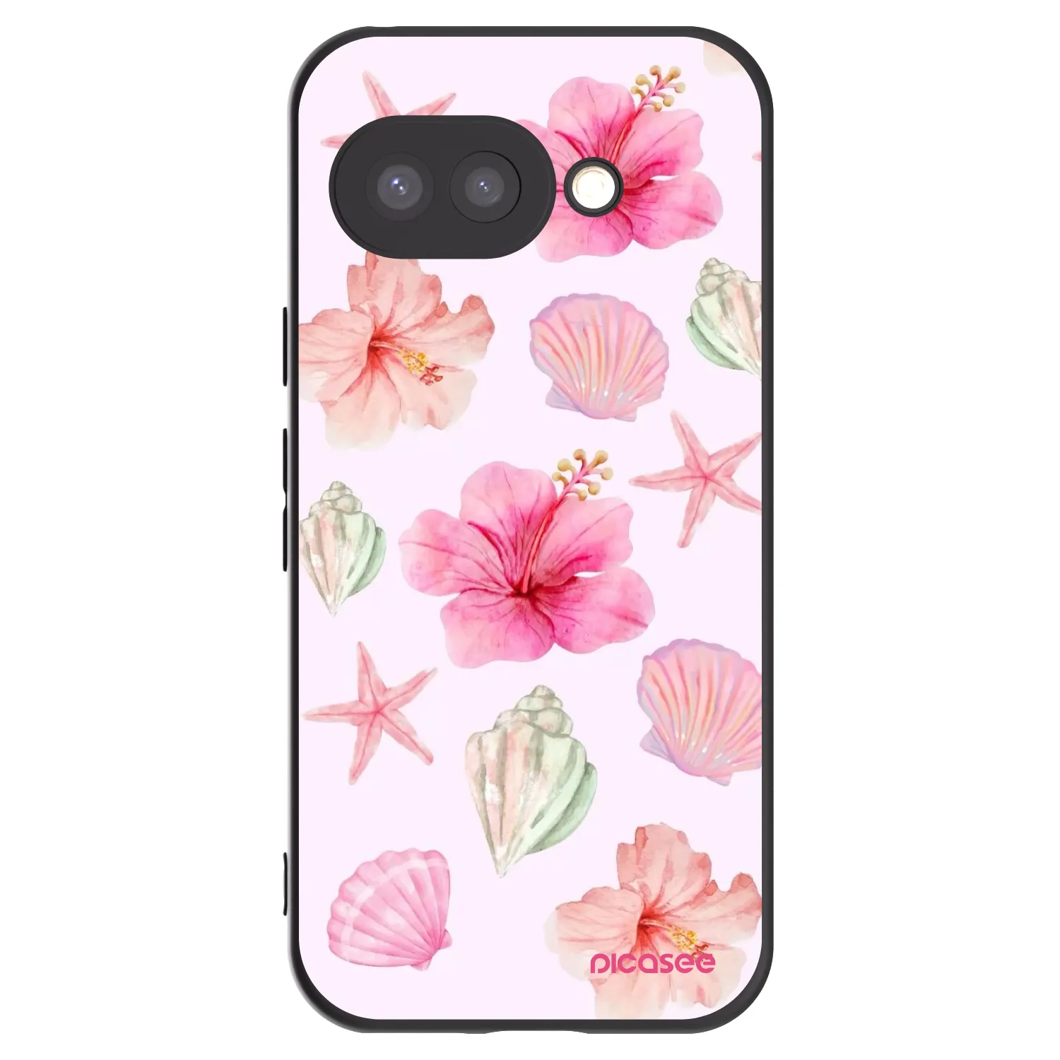 Picasee silikónový čierny obal pre Google Pixel 9a - Blush Lagoon
