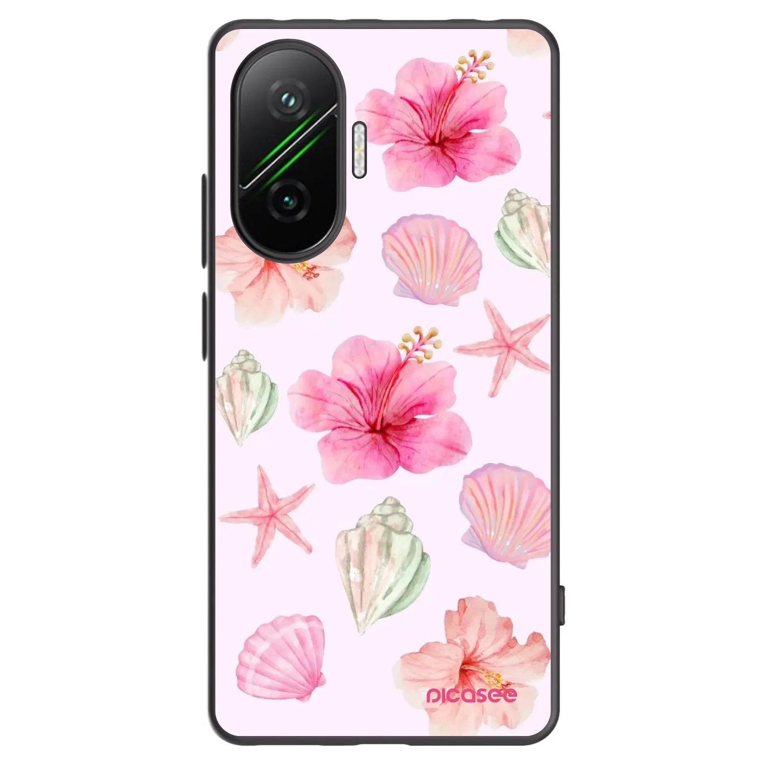 Picasee silikónový čierny obal pre Xiaomi Poco F7 Pro 5G - Blush Lagoon