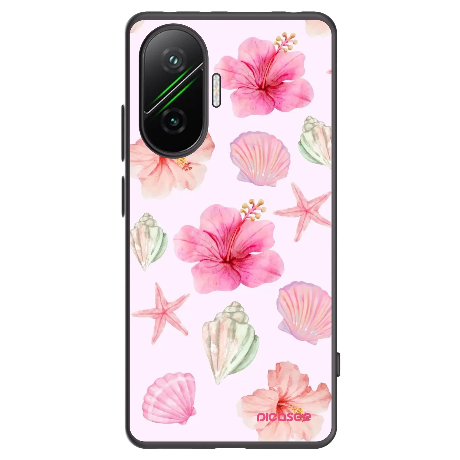 Picasee silikónový čierny obal pre Xiaomi Poco F7 5G - Blush Lagoon