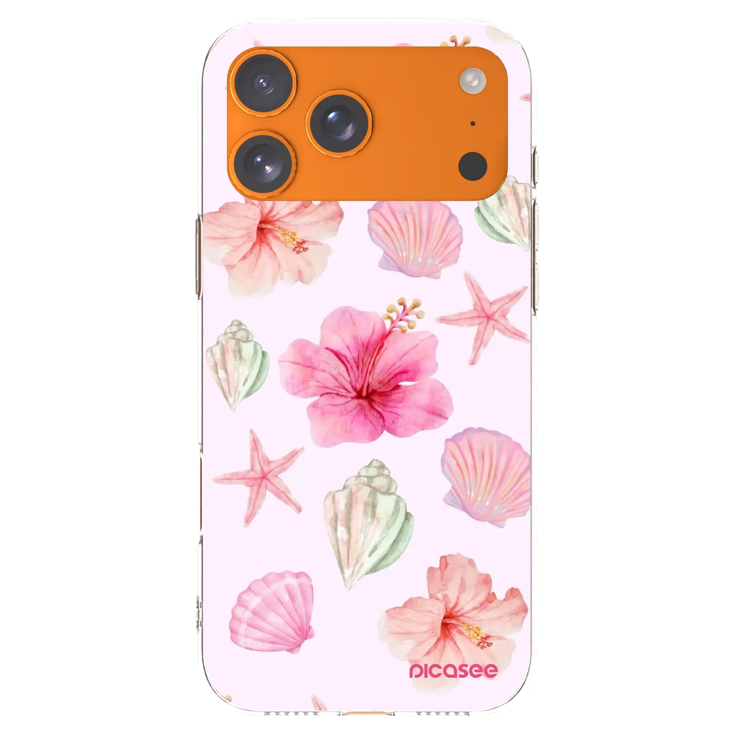 Picasee silikónový prehľadný obal pre Apple iPhone 17 Pro Max - Blush Lagoon