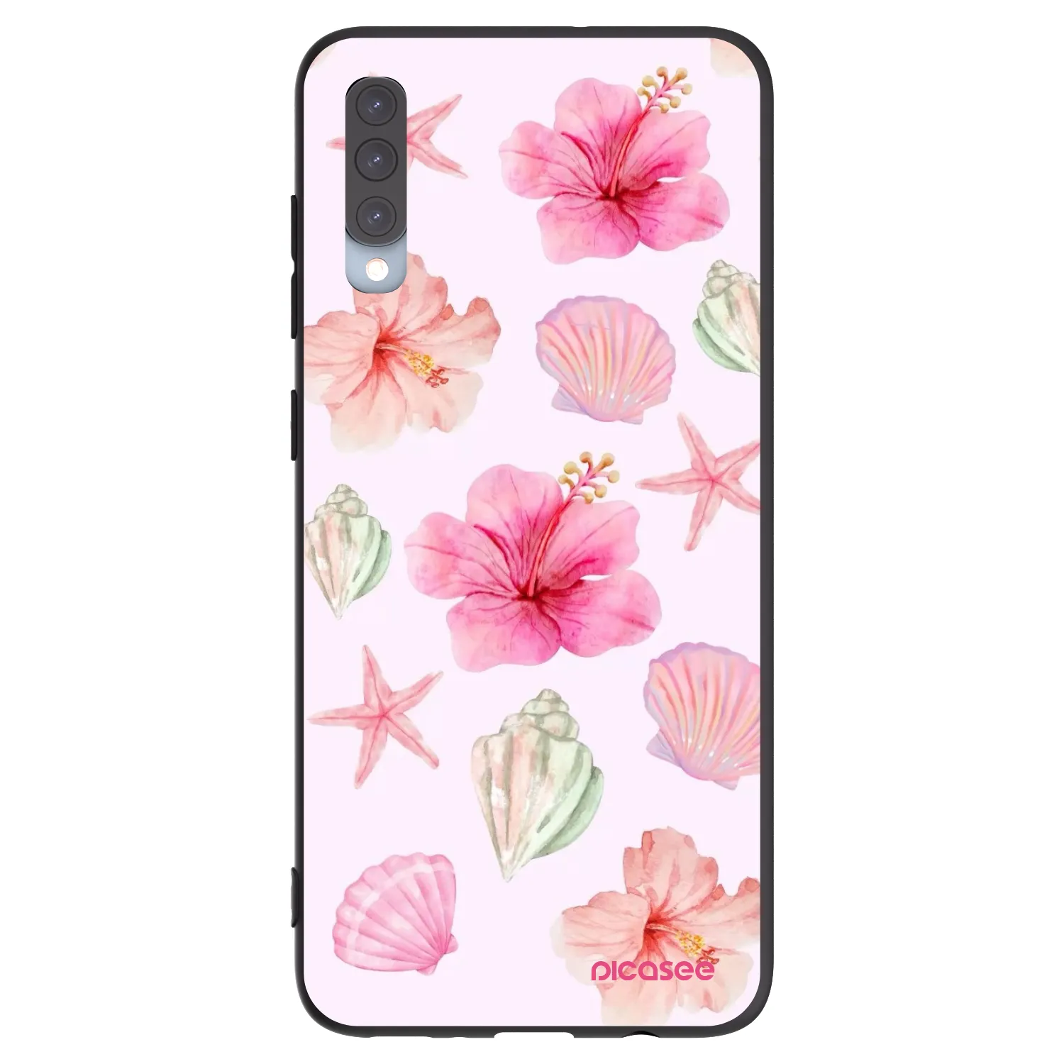 Picasee silikónový čierny obal pre Samsung Galaxy A70 A705F - Blush Lagoon