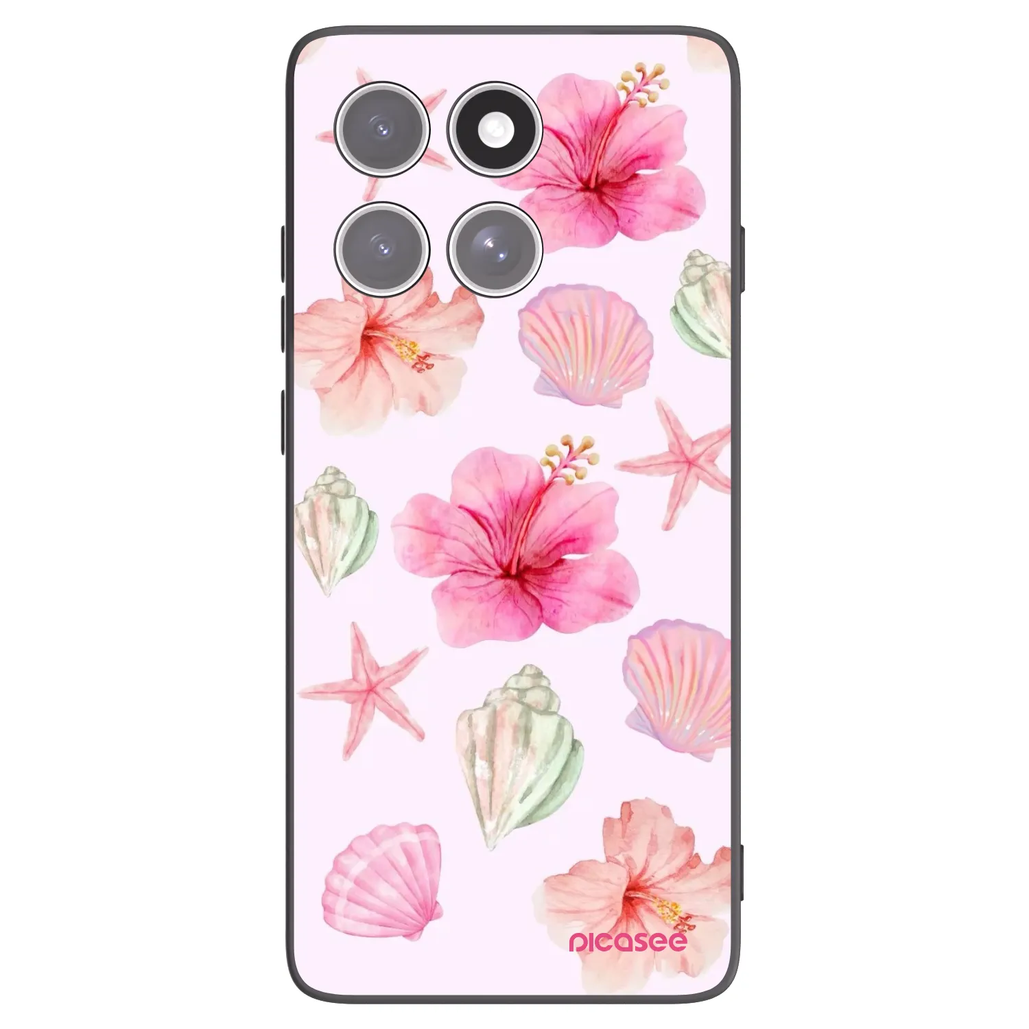 Picasee silikónový čierny obal pre Motorola Edge 60 Pro - Blush Lagoon