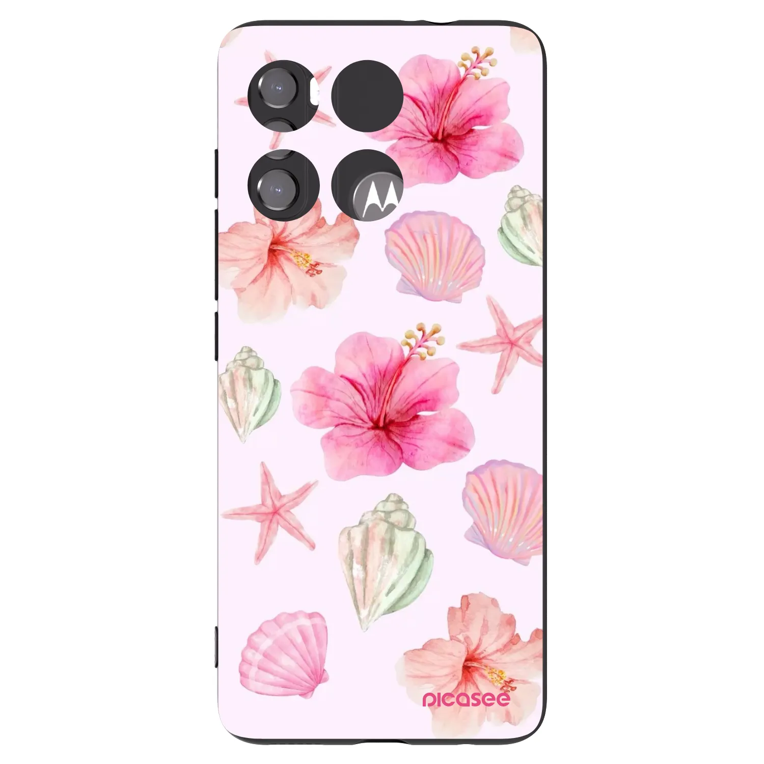 Picasee silikónový čierny obal pre Motorola Edge 60 5G - Blush Lagoon