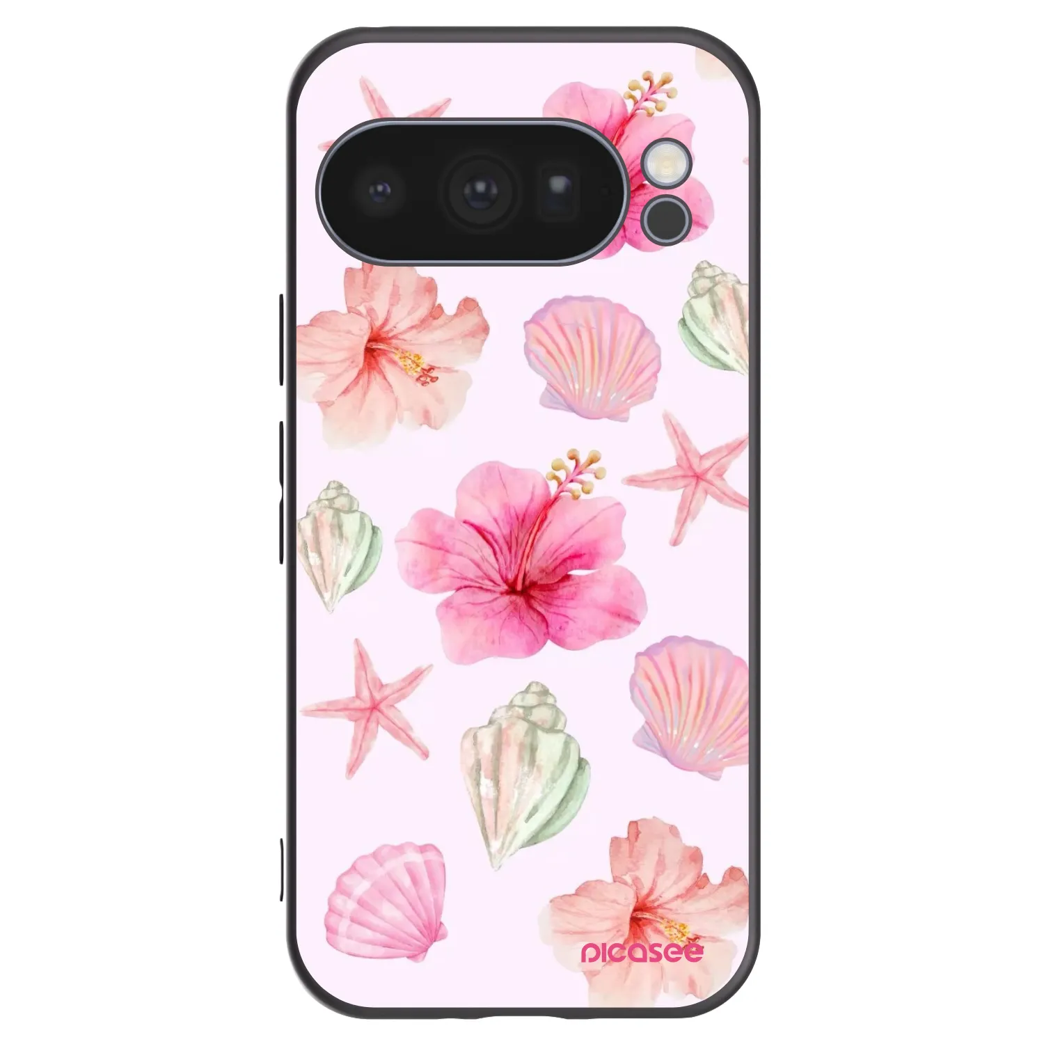 Picasee silikónový čierny obal pre Google Pixel 10 Pro - Blush Lagoon