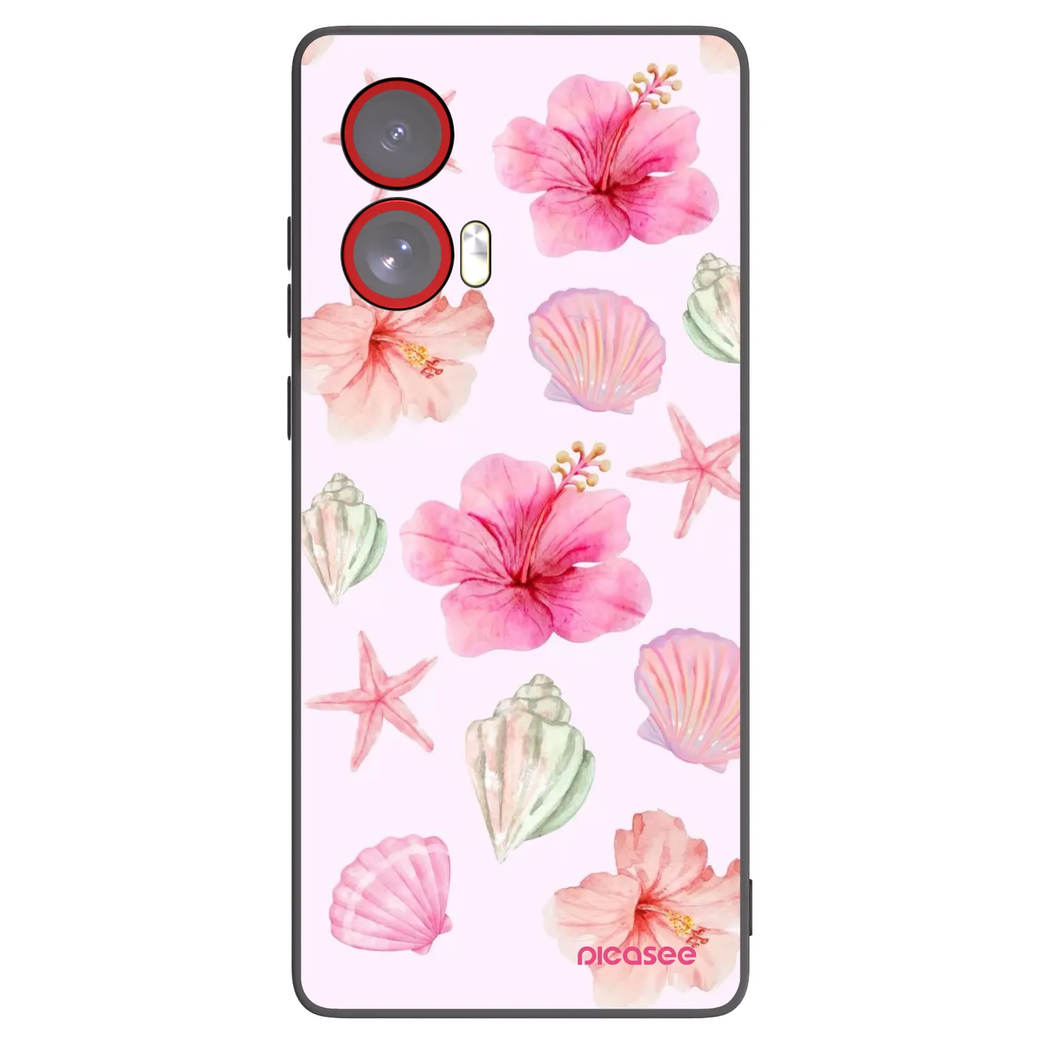 Picasee silikónový čierny obal pre Motorola Edge 50 Fusion - Blush Lagoon