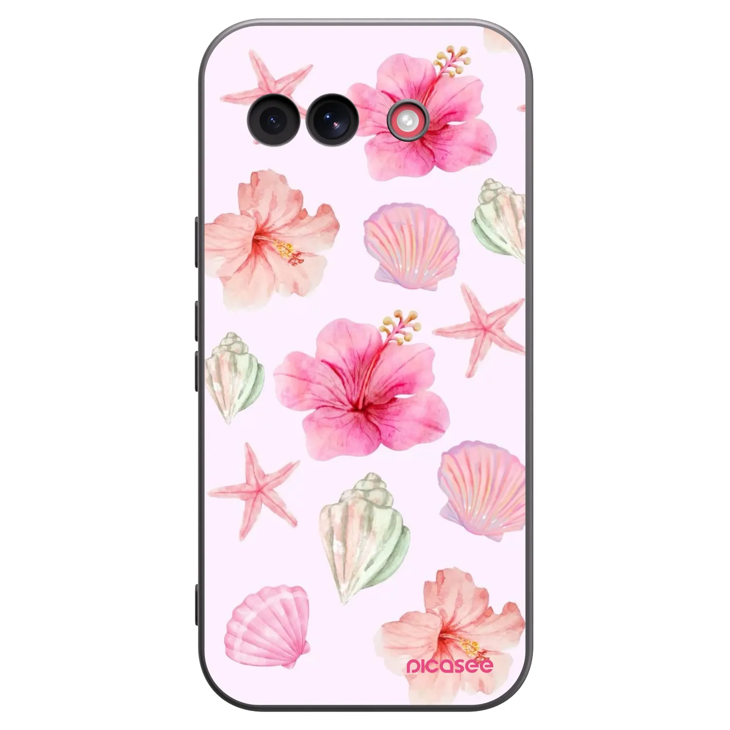 Picasee silikónový čierny obal pre Google Pixel 10a - Blush Lagoon