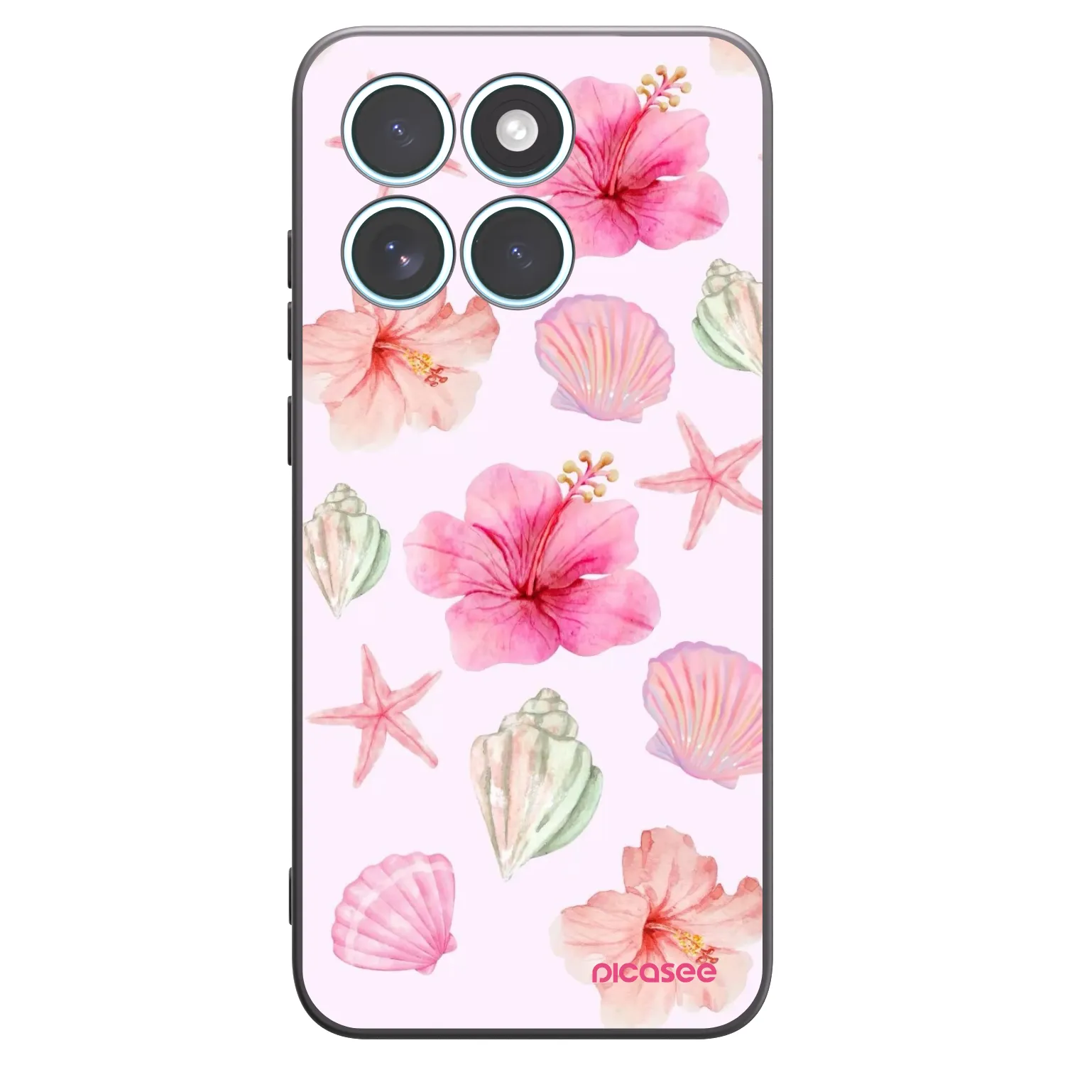 Picasee silikónový čierny obal pre Motorola Edge 70 Fusion - Blush Lagoon