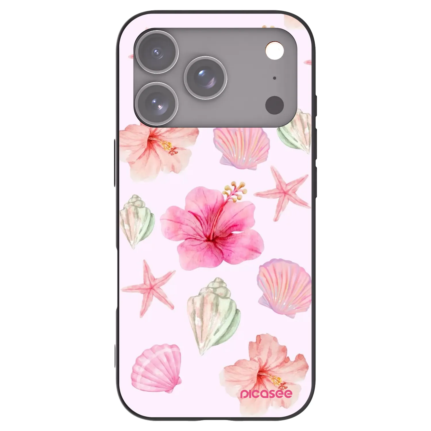 Picasee silikónový čierny obal pre Apple iPhone 18 Pro - Blush Lagoon