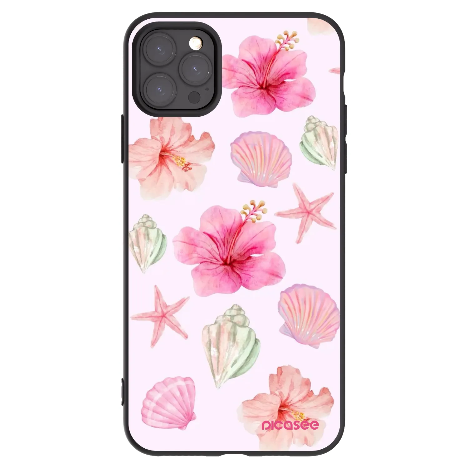 Picasee silikónový čierny obal pre Apple iPhone 11 Pro Max - Blush Lagoon