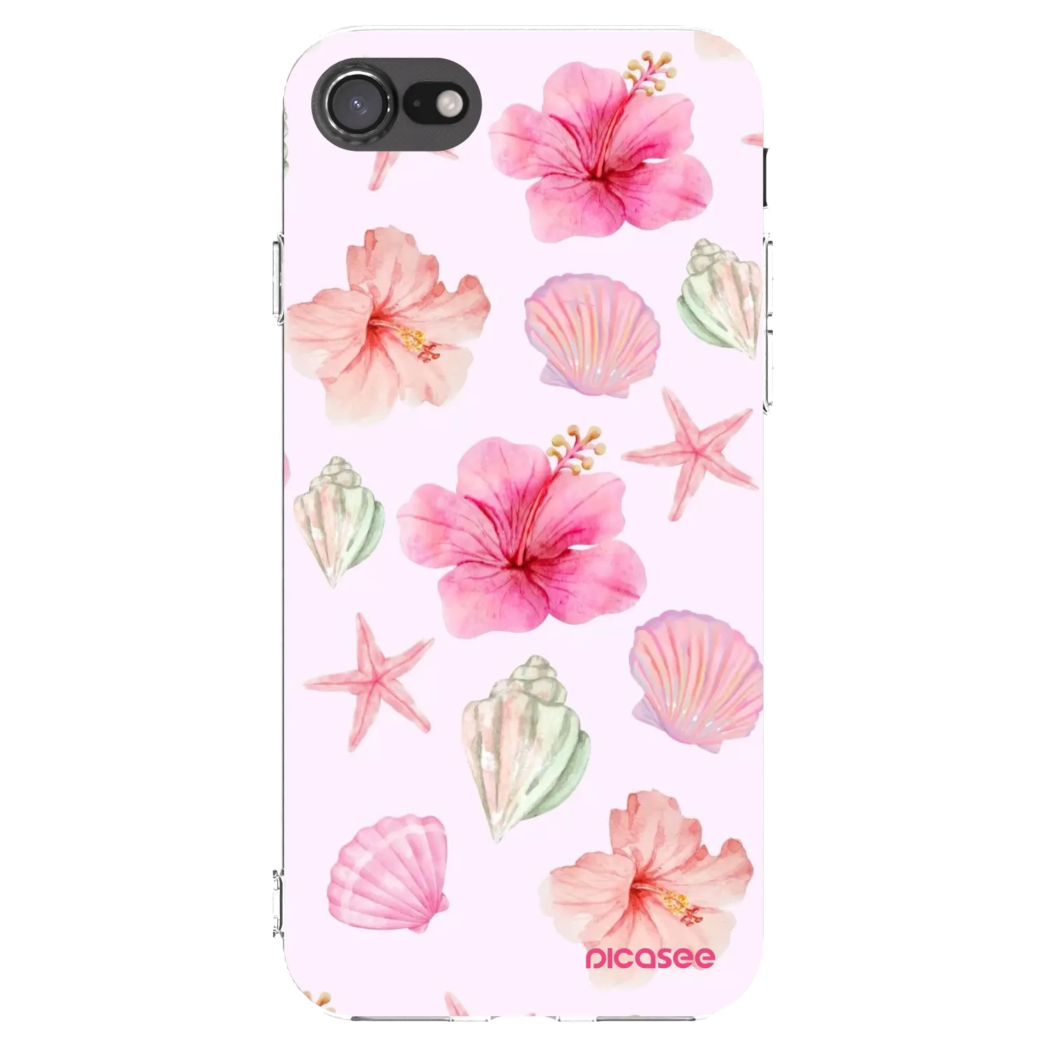 Picasee silikónový prehľadný obal pre Apple iPhone 8 - Blush Lagoon