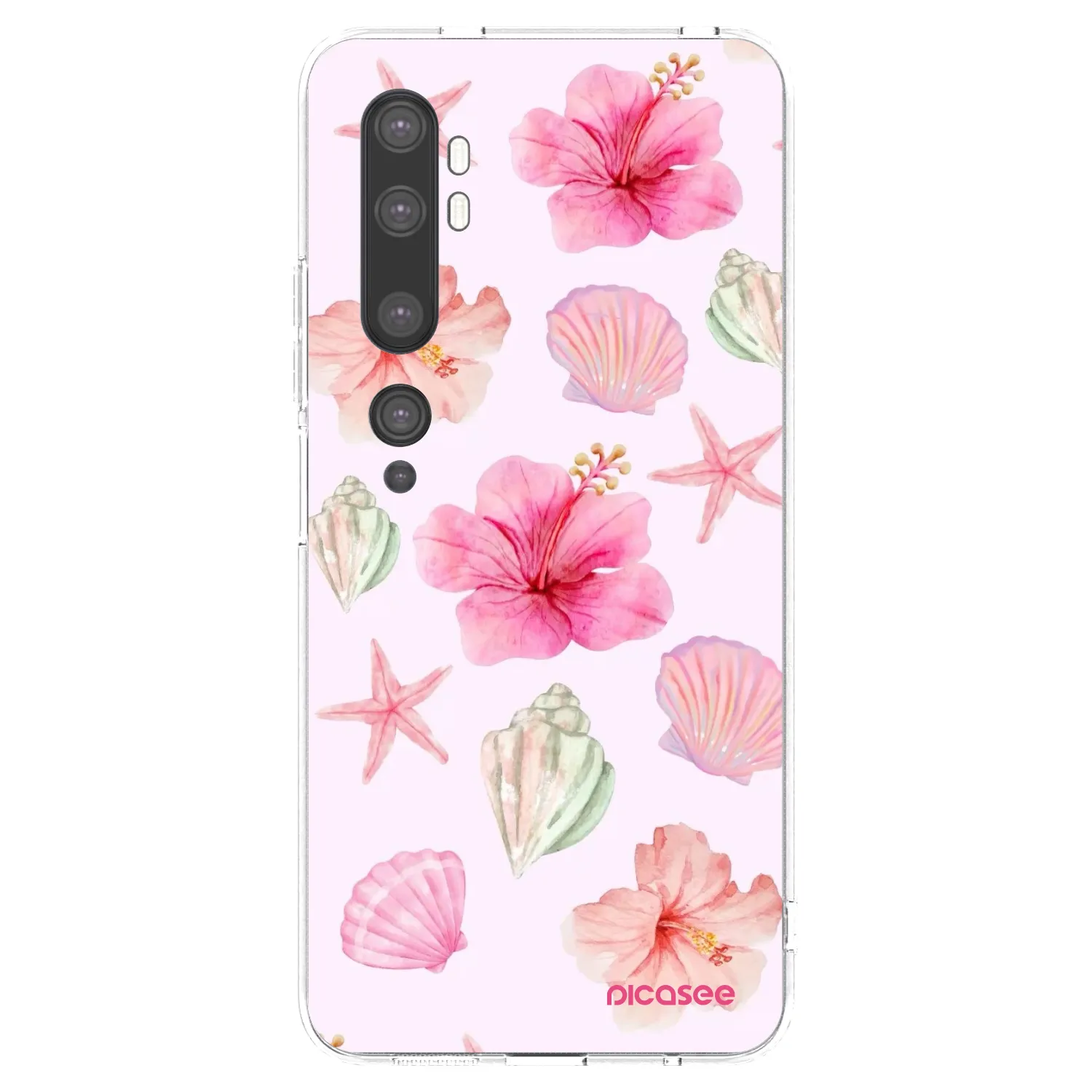 Picasee silikónový prehľadný obal pre Xiaomi Mi Note 10 (Pro) - Blush Lagoon