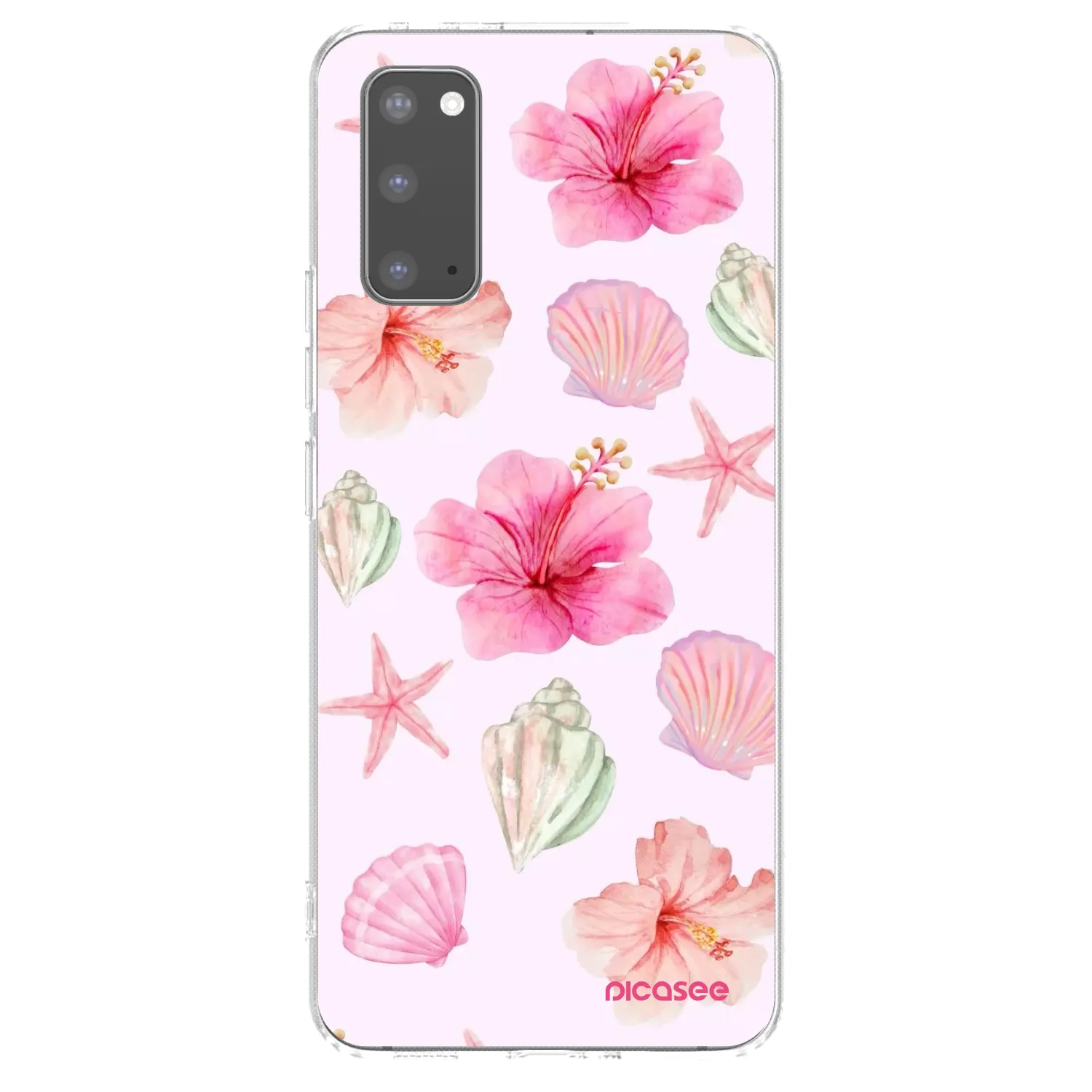 Picasee silikónový prehľadný obal pre Samsung Galaxy S20 G980F - Blush Lagoon