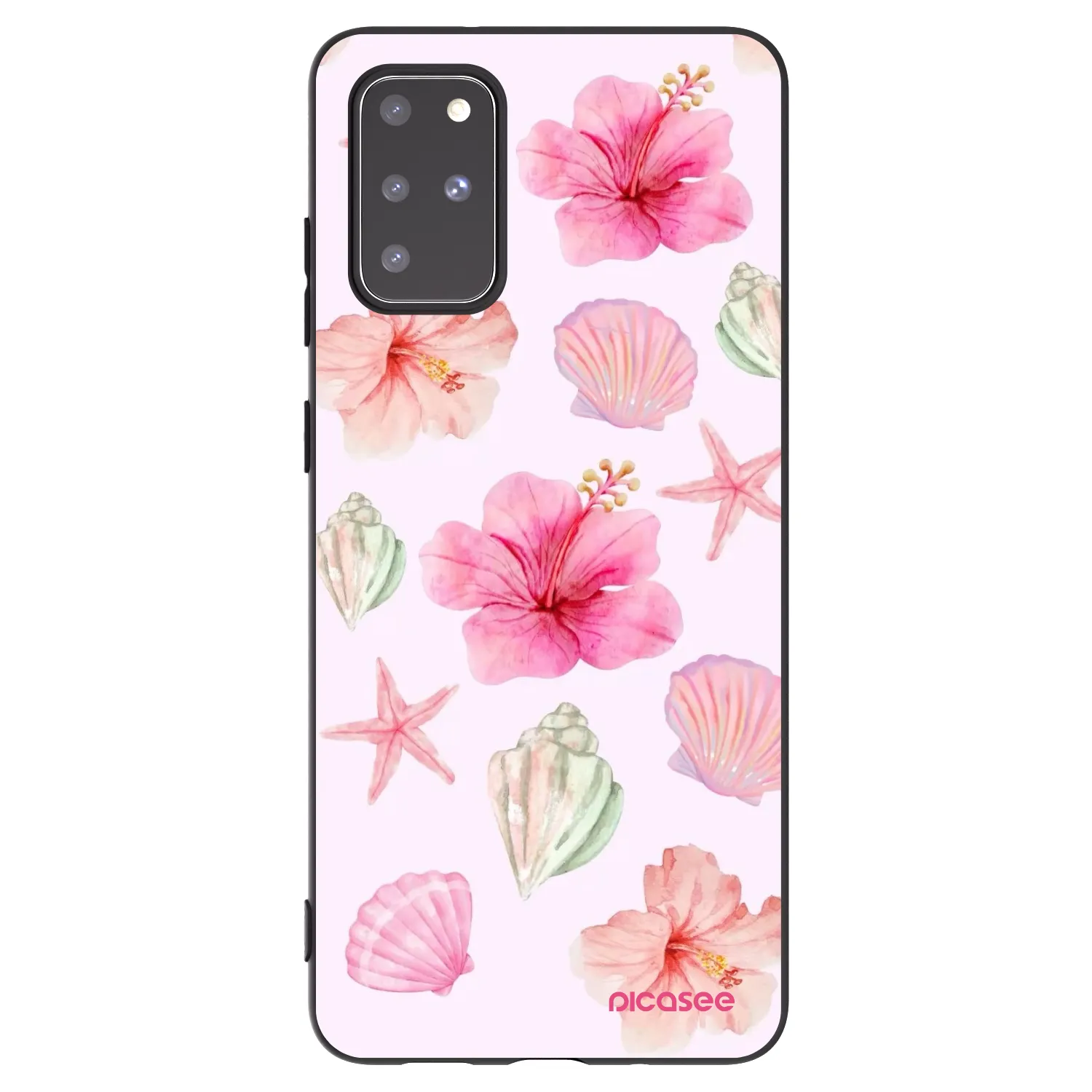 Picasee silikónový čierny obal pre Samsung Galaxy S20+ G985F - Blush Lagoon