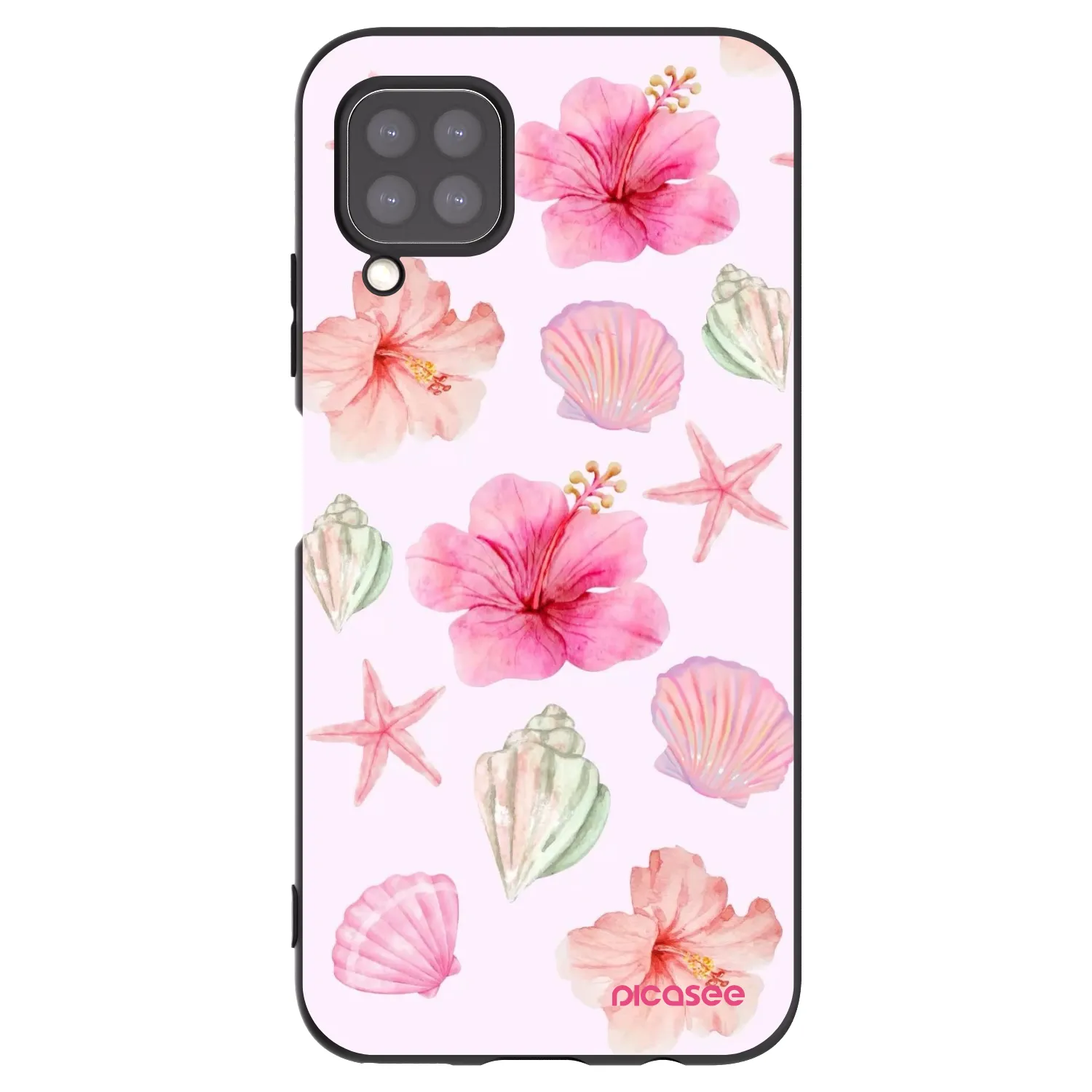 Picasee silikónový čierny obal pre Huawei P40 Lite - Blush Lagoon
