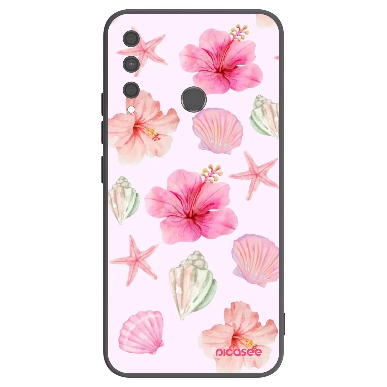 Picasee silikónový čierny obal pre Huawei P40 Lite E - Blush Lagoon