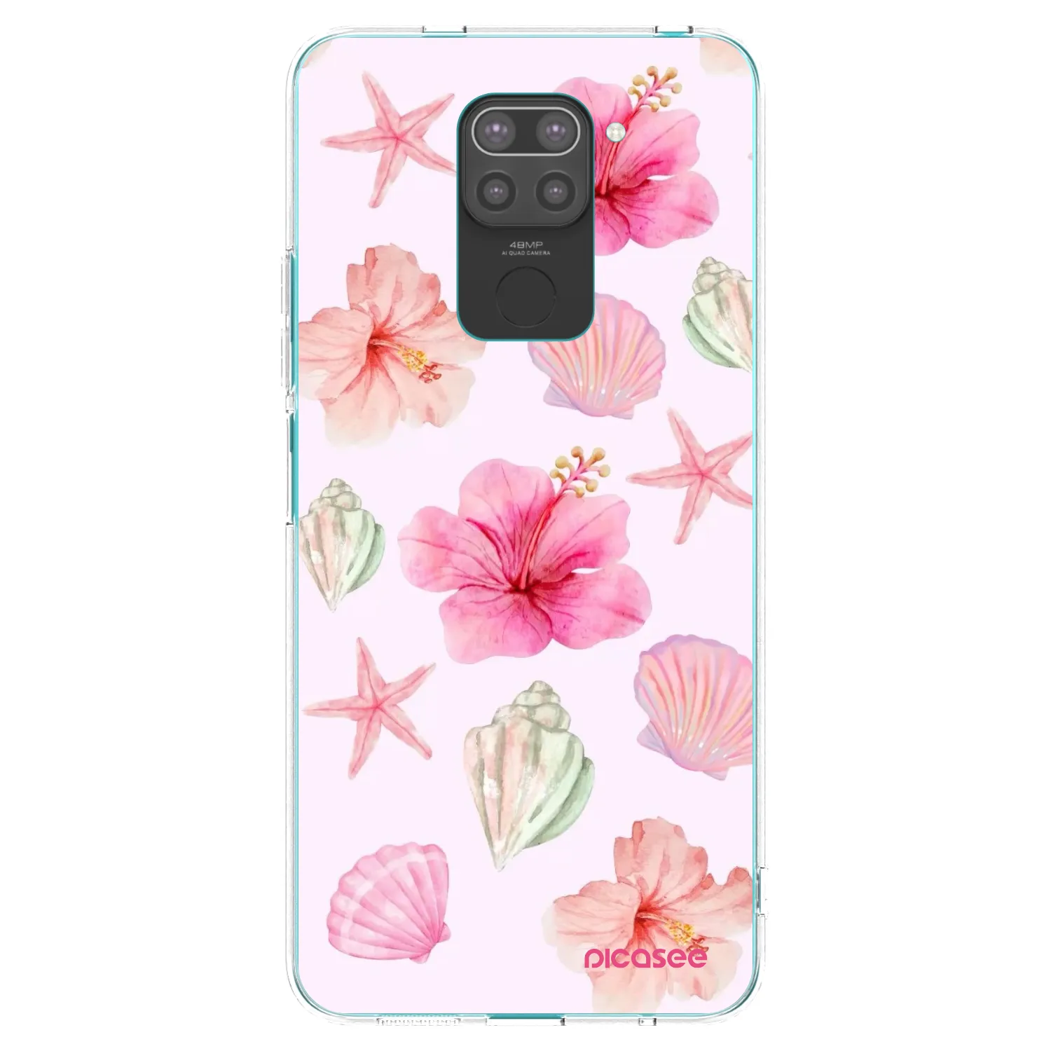 Picasee silikónový čierny obal pre Xiaomi Redmi Note 9 - Blush Lagoon